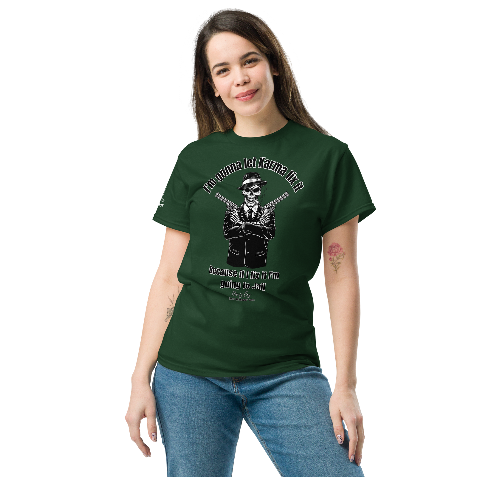 Rowdy Boy "Karma" (B) Unisex Classic Tee - Image 68