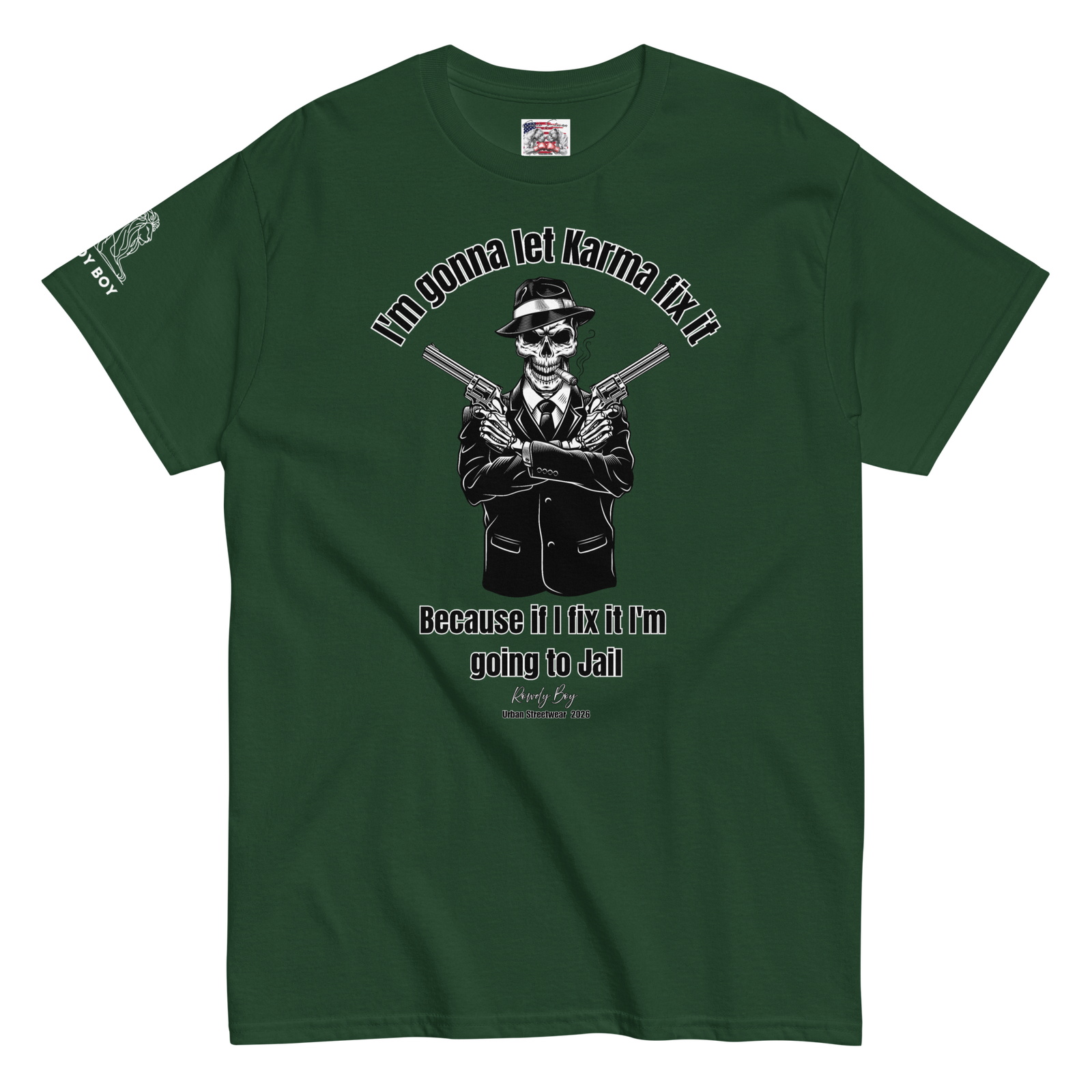 Rowdy Boy "Karma" (B) Unisex Classic Tee - Image 69