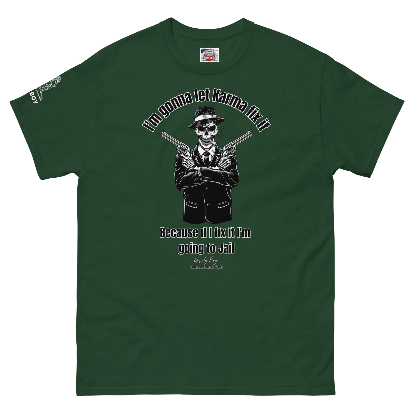 Rowdy Boy "Karma" (B) Unisex Classic Tee - Image 136