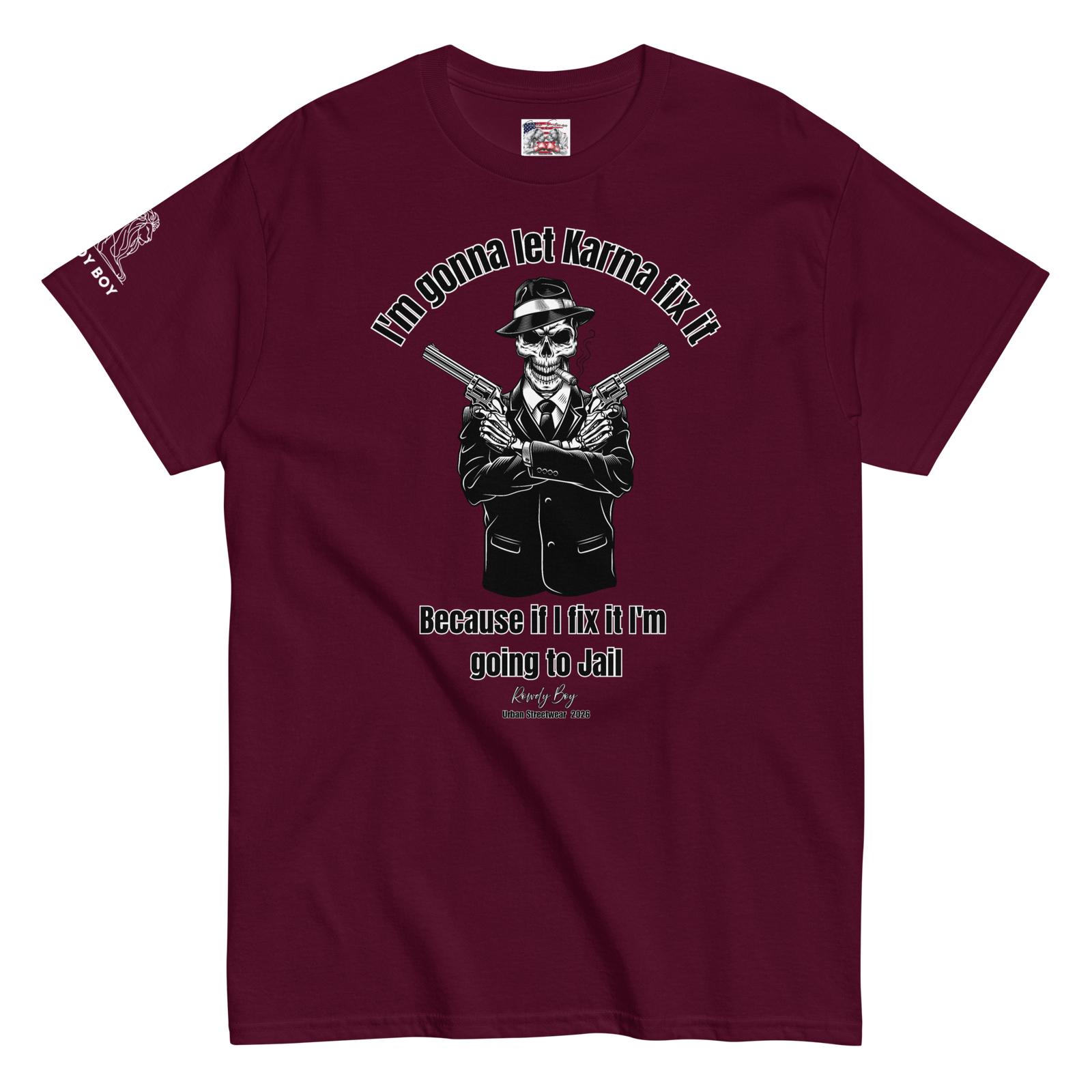 Rowdy Boy "Karma" (B) Unisex Classic Tee - Image 11