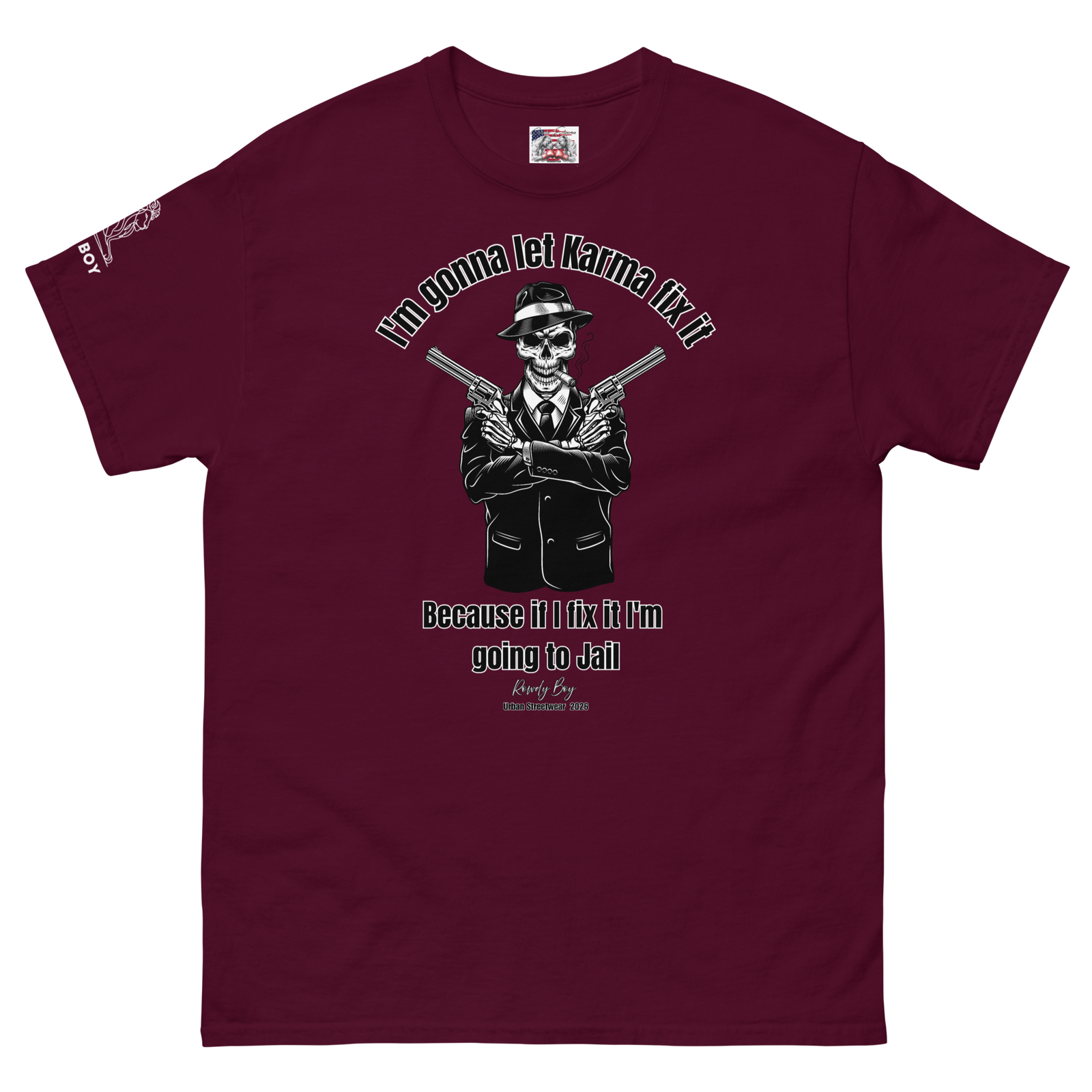 Rowdy Boy "Karma" (B) Unisex Classic Tee - Image 132