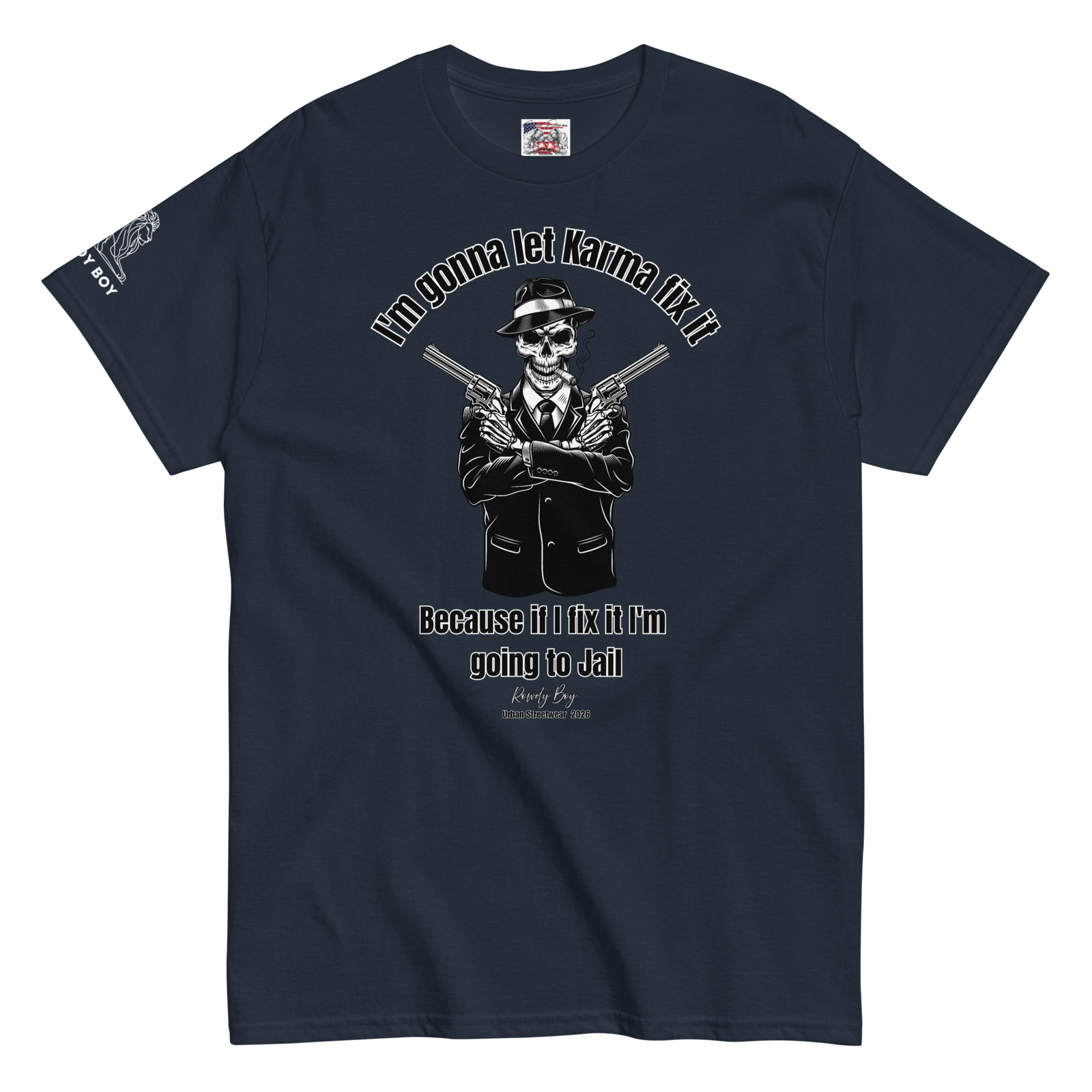 Rowdy Boy "Karma" (B) Unisex Classic Tee - Image 37