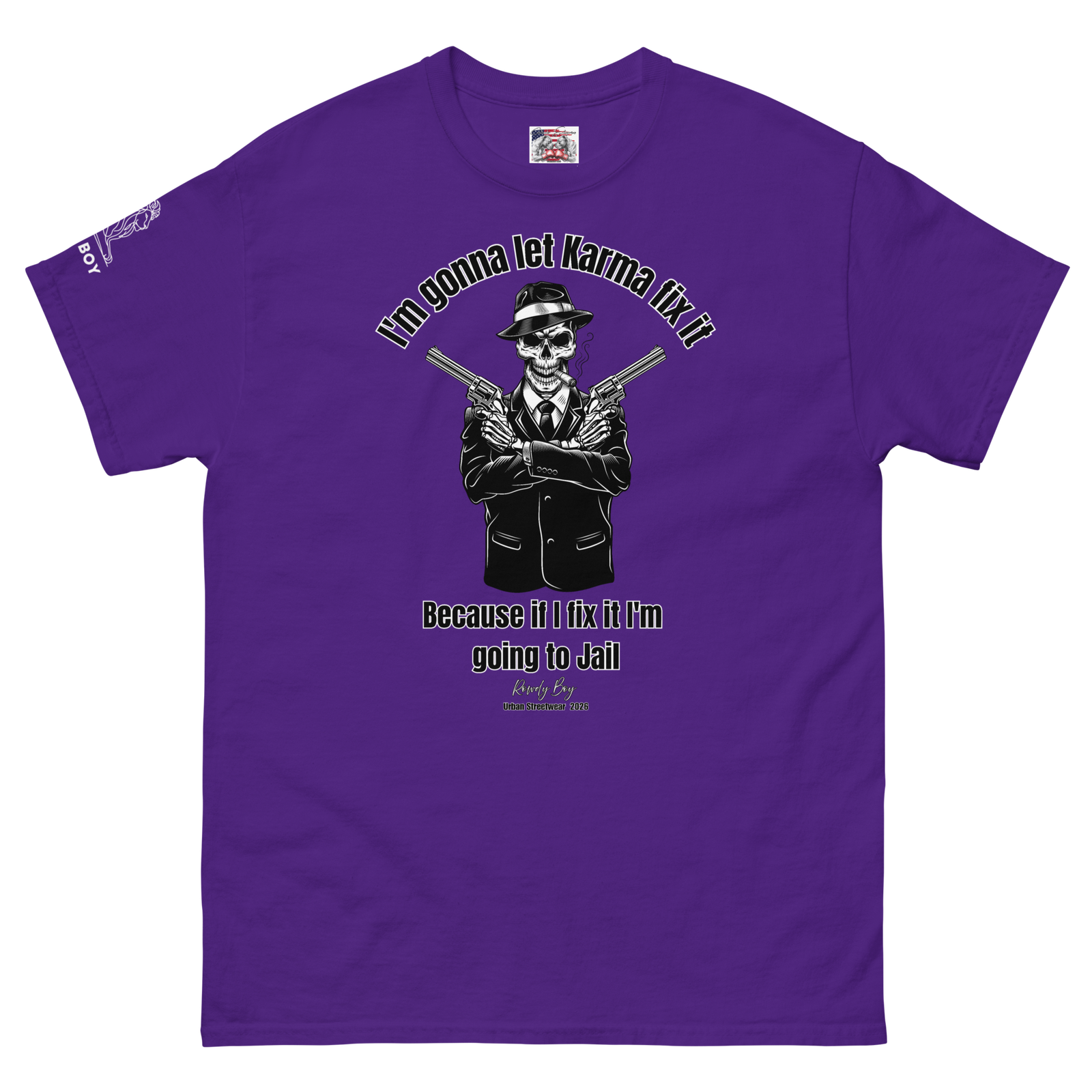 Rowdy Boy "Karma" (B) Unisex Classic Tee - Image 134