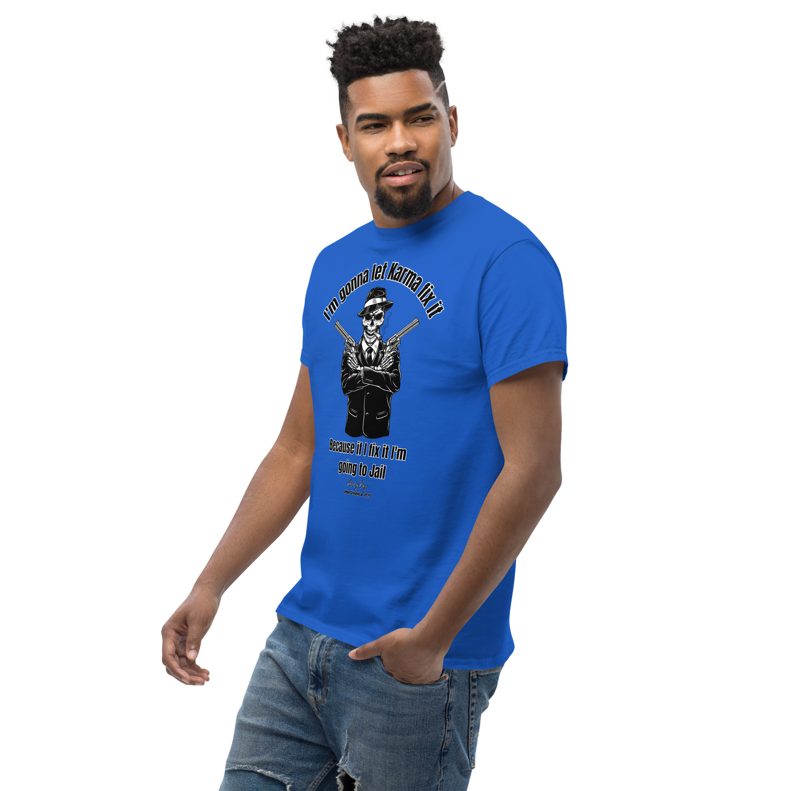 Rowdy Boy "Karma" (B) Unisex Classic Tee - Image 98