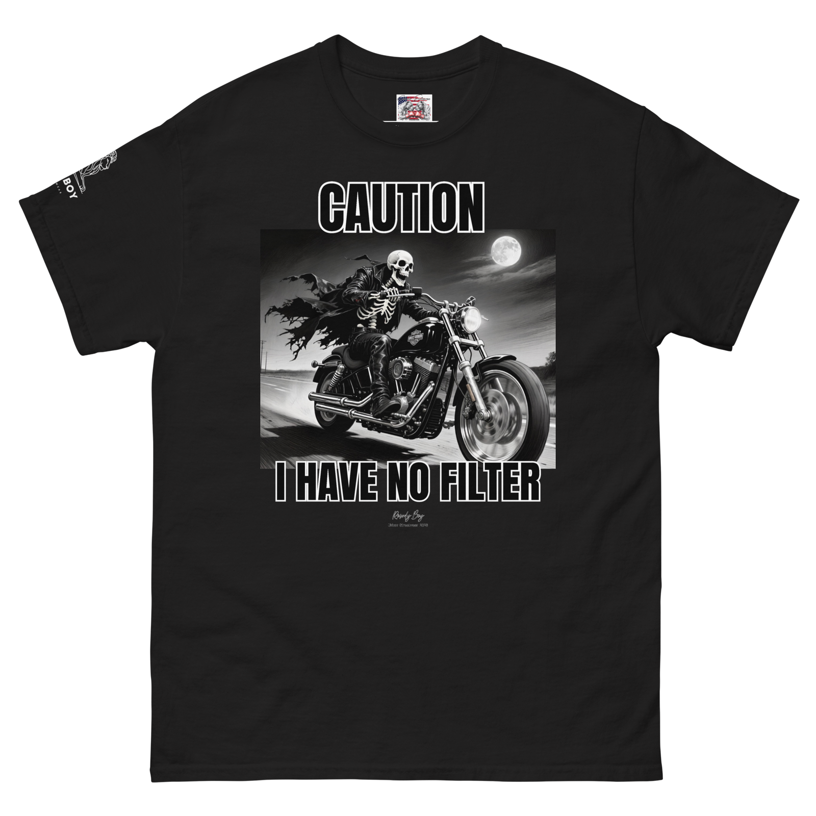 Rowdy Boy "Caution I Have No Filter" Unisex Classic Tee