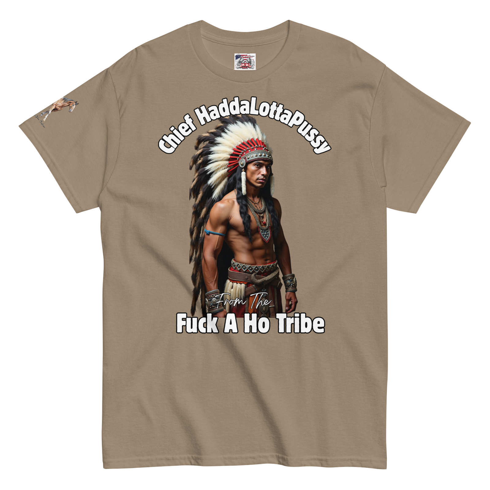Rowdy Boy "Chief Haddalottapussy" Men's Classic Tee - Image 105