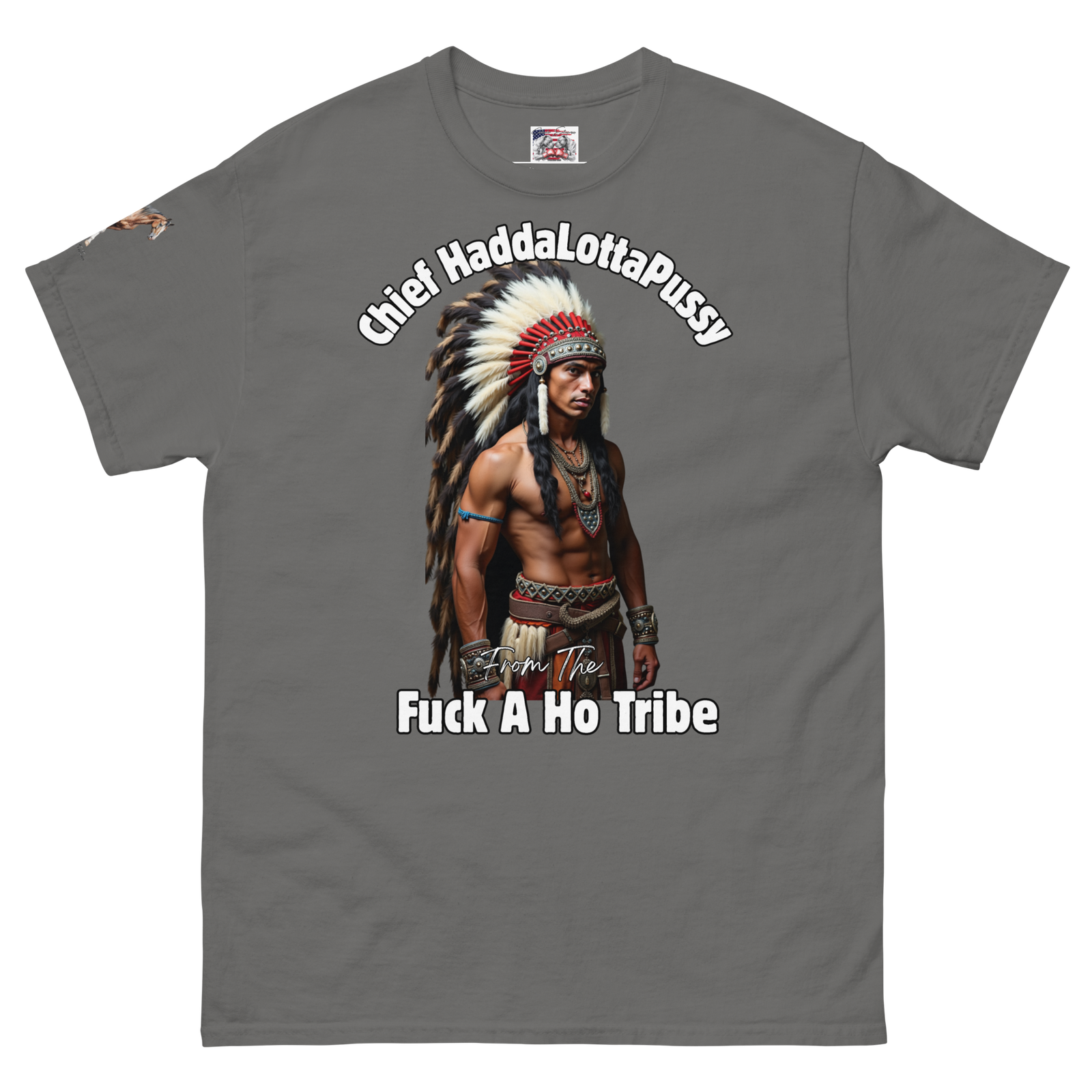Rowdy Boy "Chief Haddalottapussy" Men's Classic Tee - Image 114