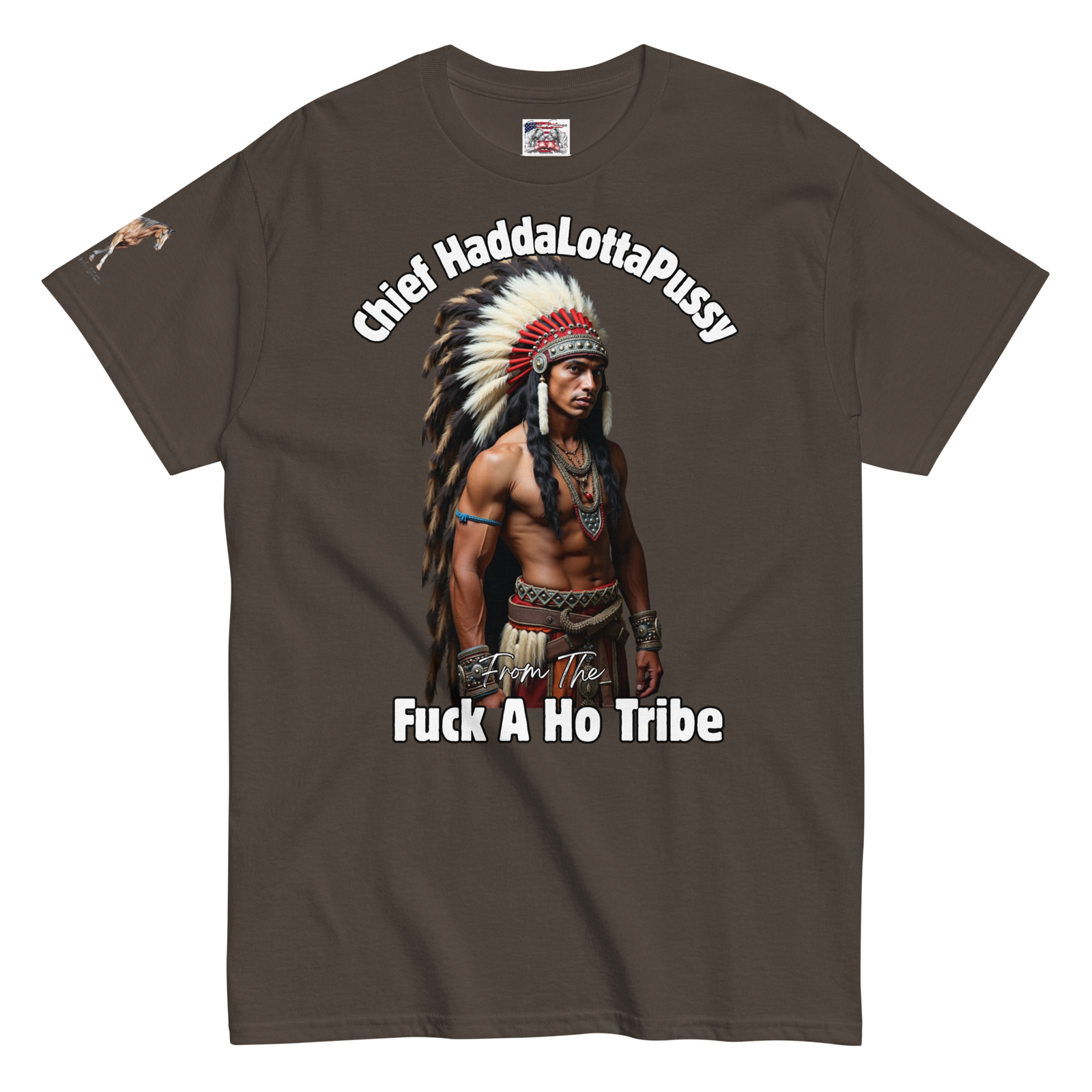 Rowdy Boy "Chief Haddalottapussy" Men's Classic Tee - Image 52