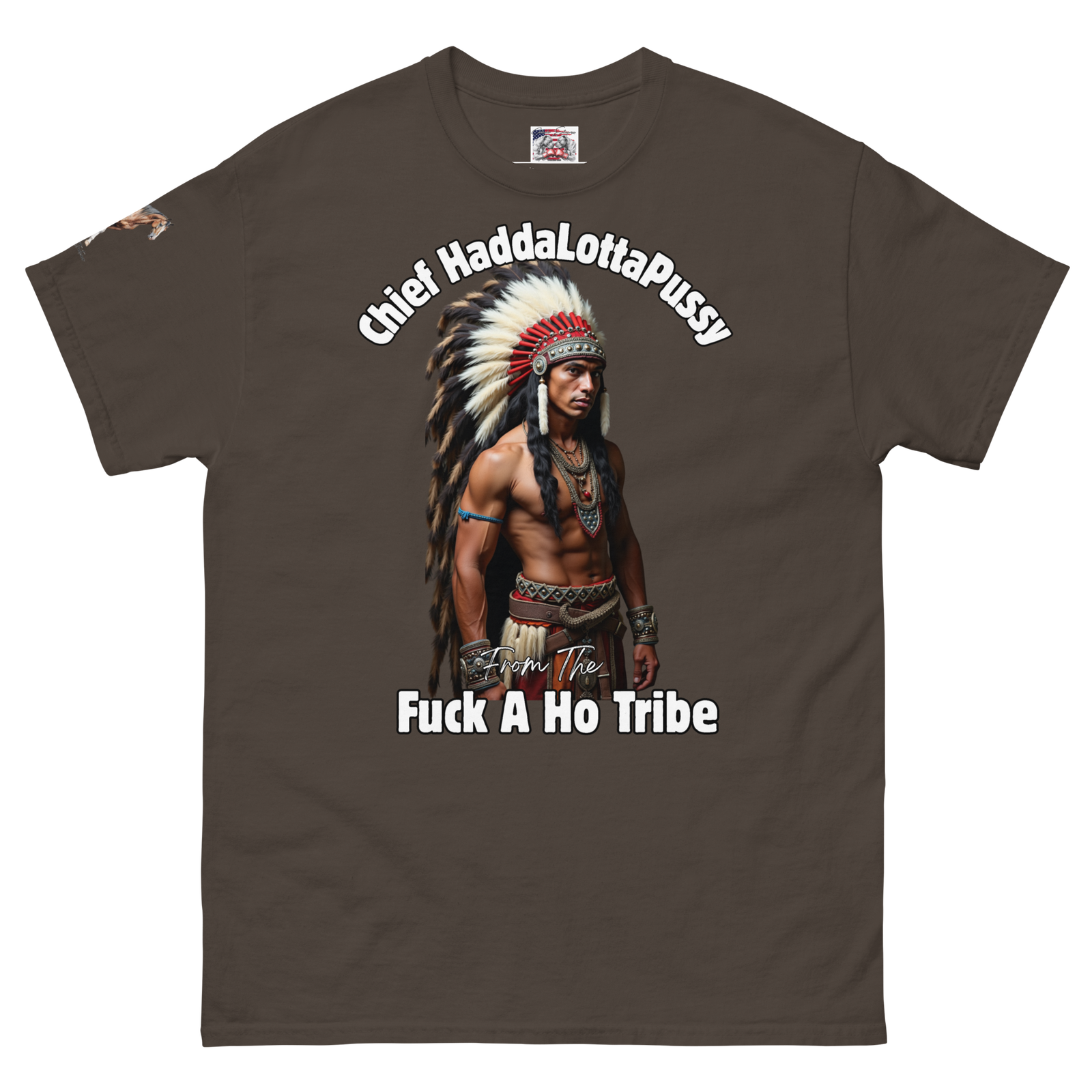 Rowdy Boy "Chief Haddalottapussy" Men's Classic Tee - Image 112