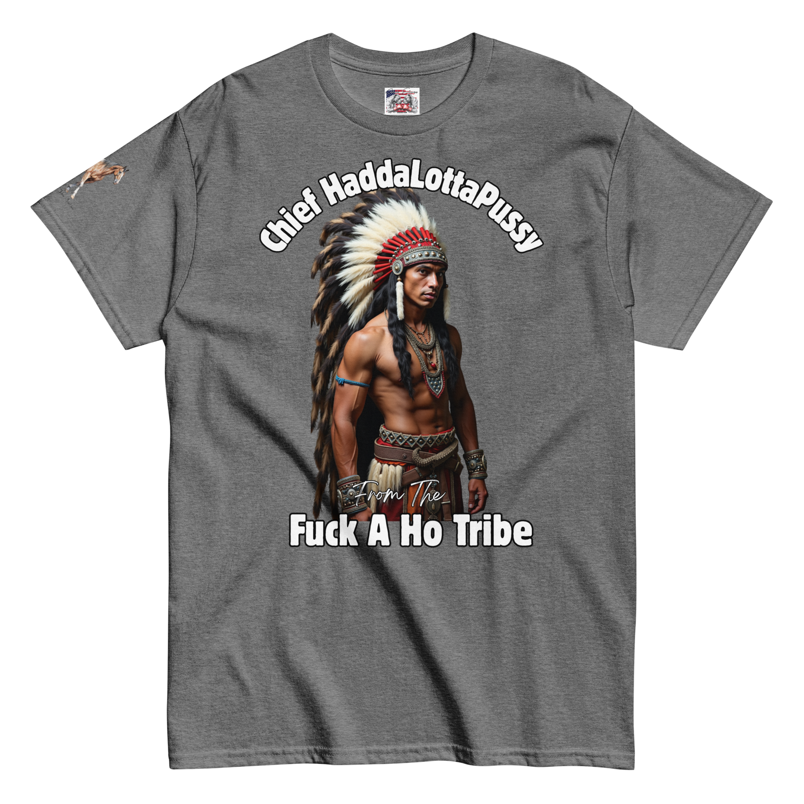 Rowdy Boy "Chief Haddalottapussy" Men's Classic Tee - Image 88