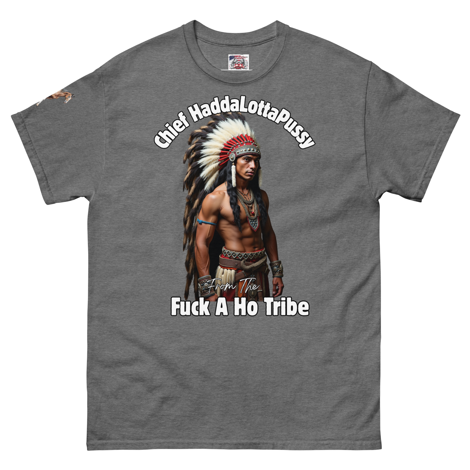 Rowdy Boy "Chief Haddalottapussy" Men's Classic Tee - Image 116