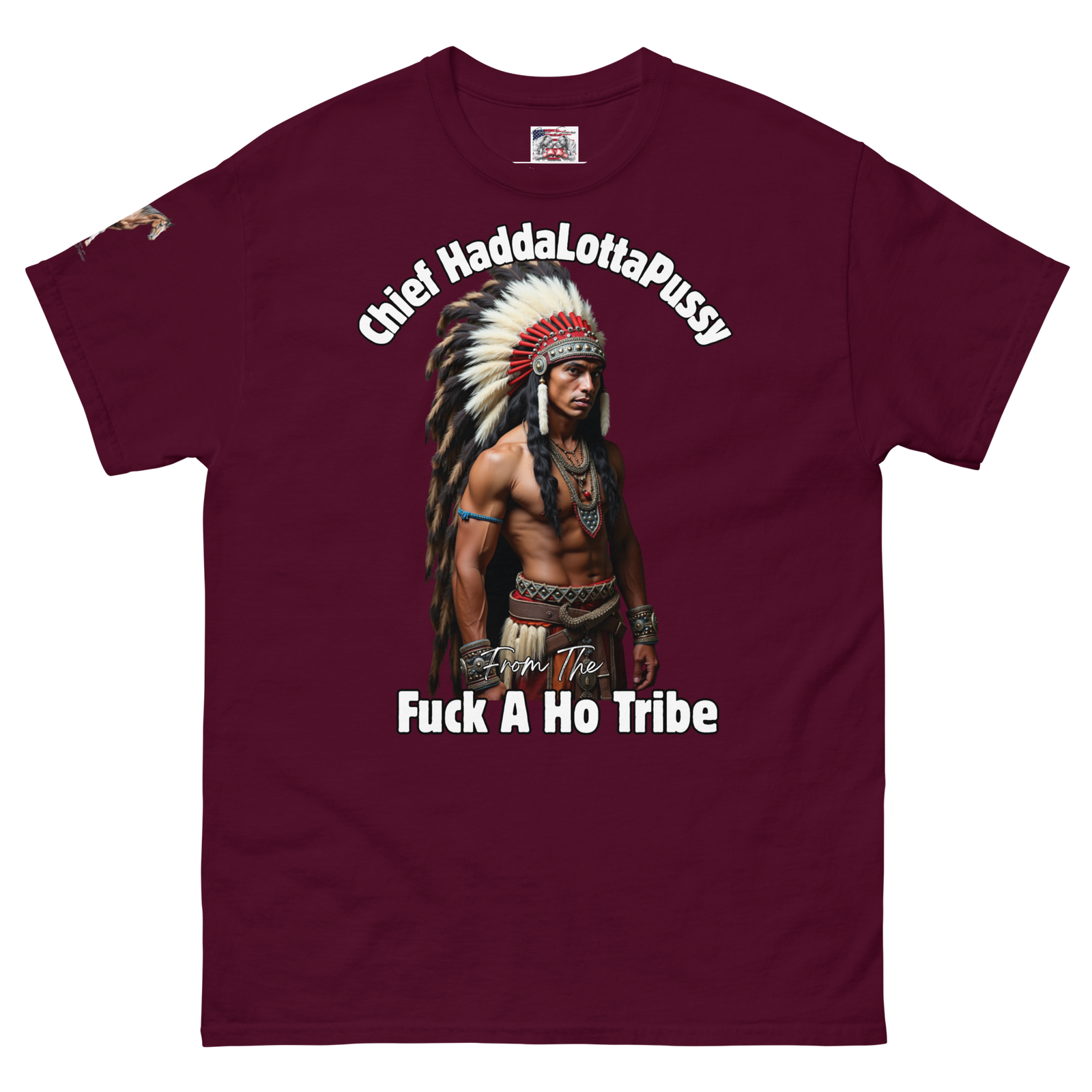 Rowdy Boy "Chief Haddalottapussy" Men's Classic Tee