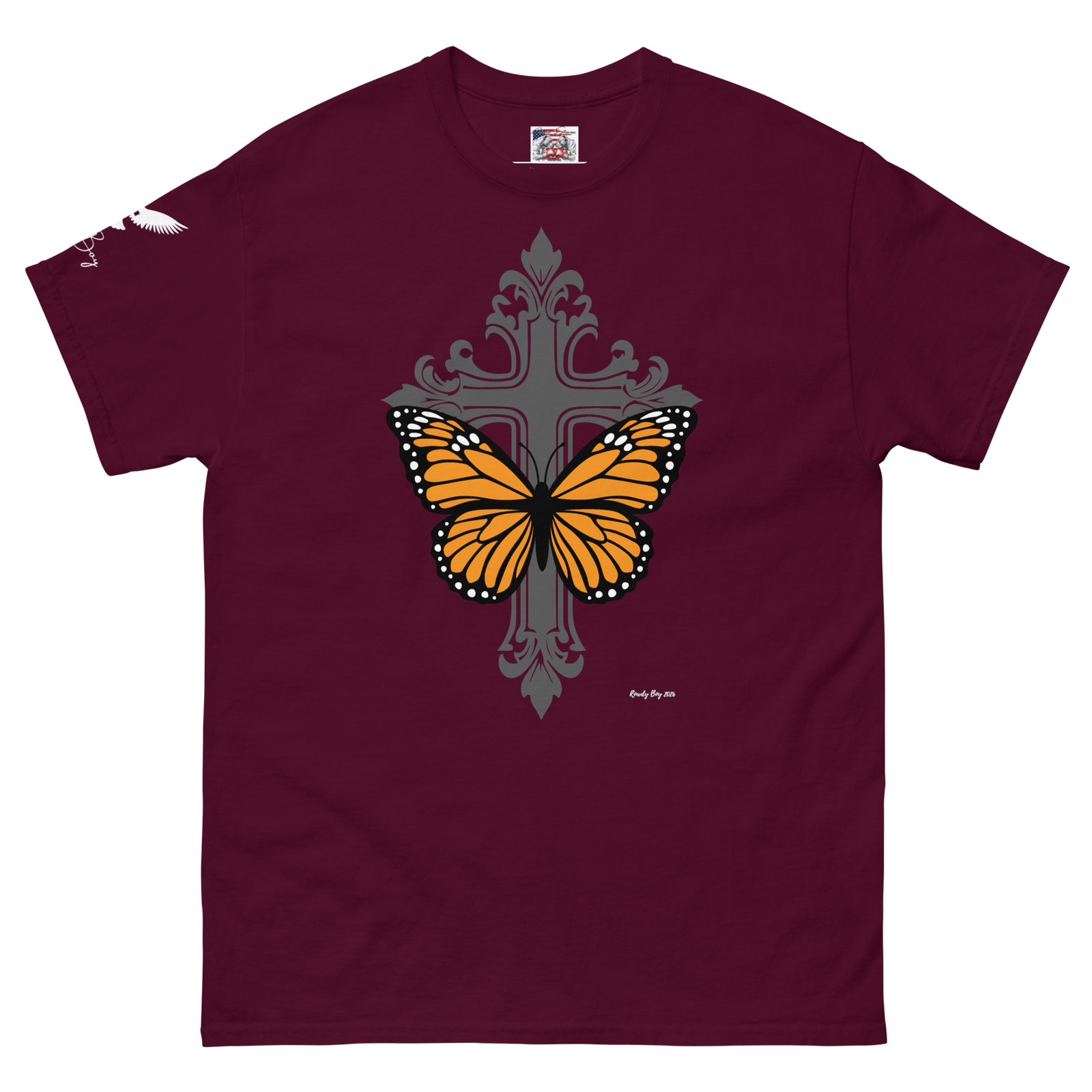 Rowdy Boy "Monarch & Crucifix" Unisex Classic Tee