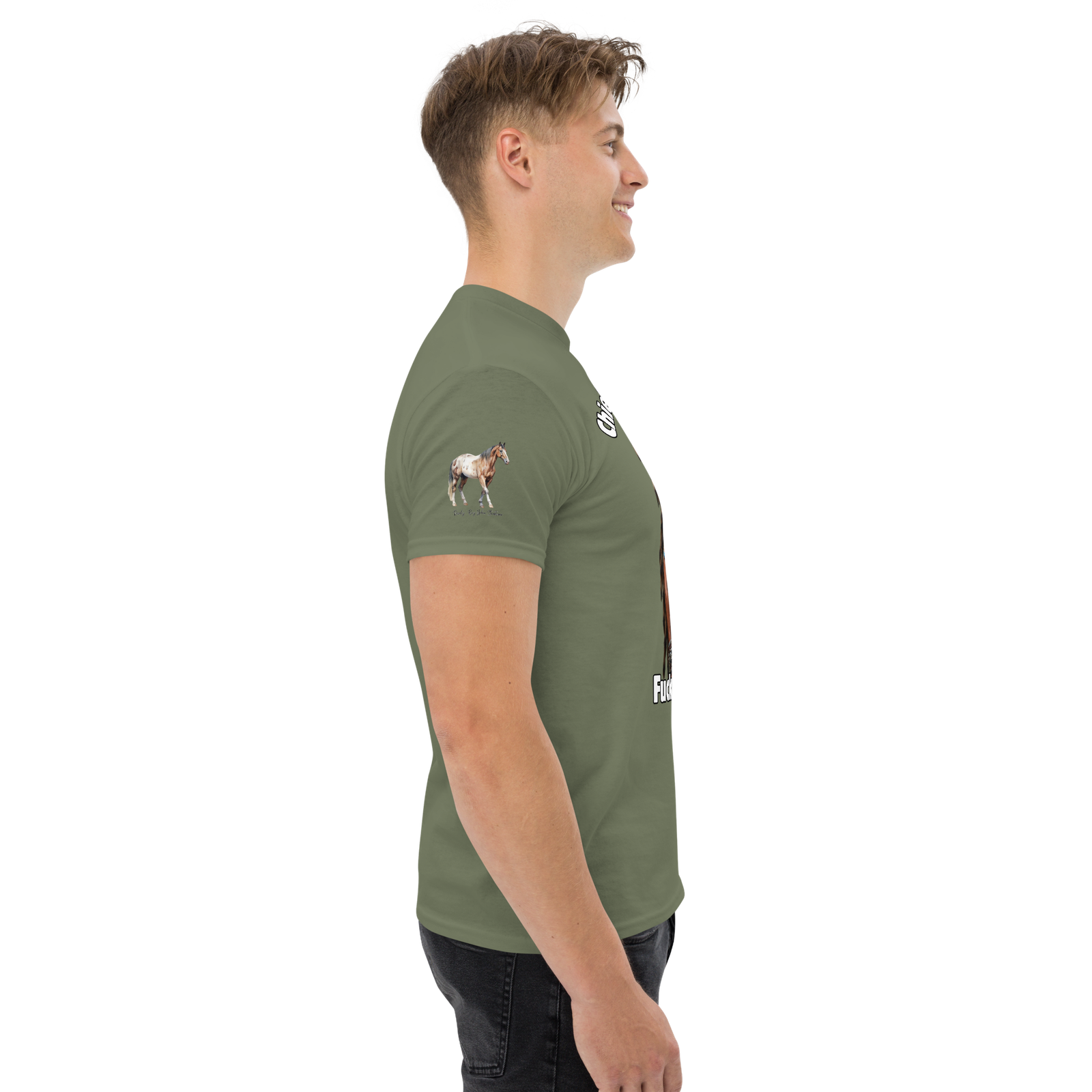 Rowdy Boy "Chief Haddalottapussy" Men's Classic Tee - Image 79