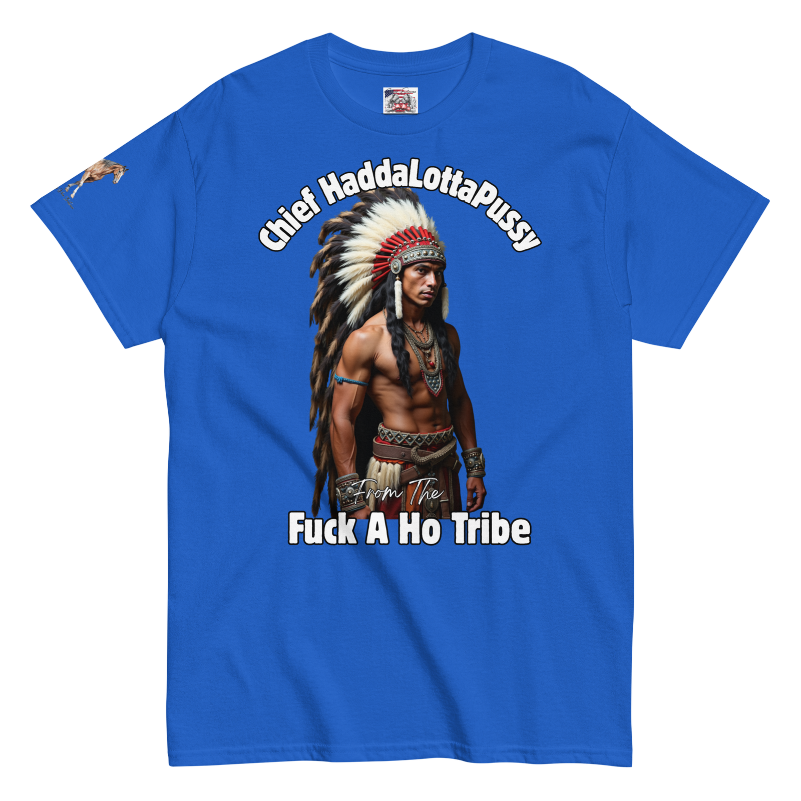 Rowdy Boy "Chief Haddalottapussy" Men's Classic Tee - Image 63