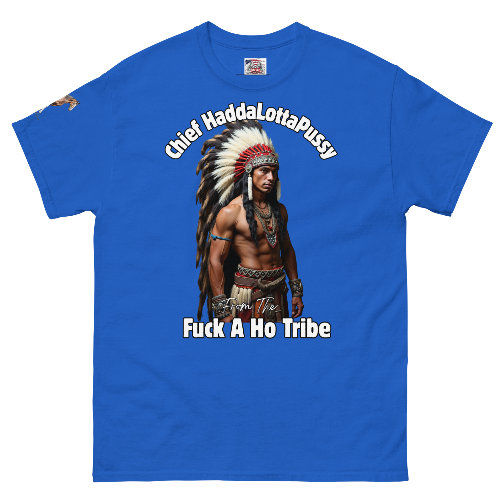 Rowdy Boy "Chief Haddalottapussy" Men's Classic Tee - Image 113