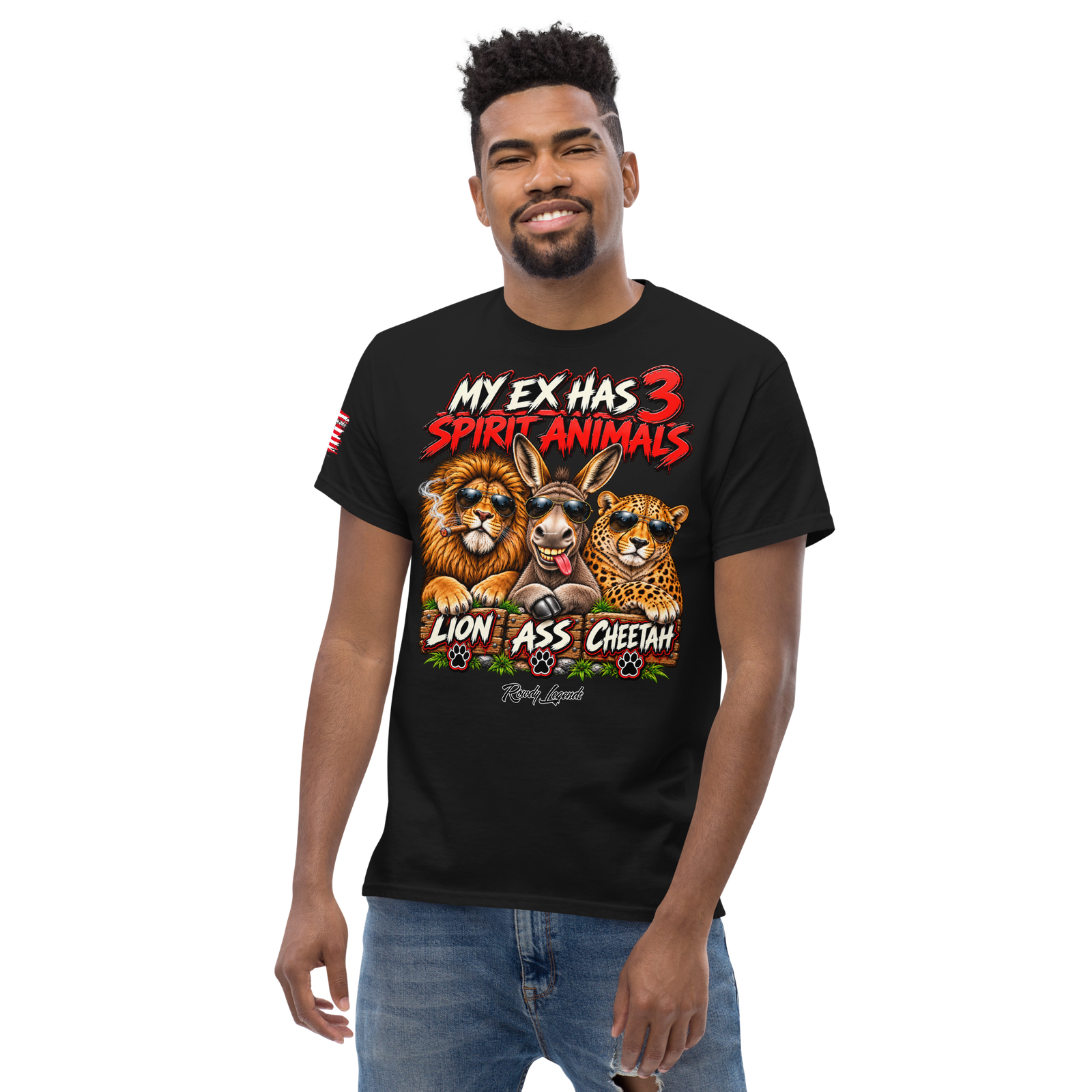Rowdy Legends "My Ex's 3 Animal Spirits" Unisex Classic Tee - Image 13