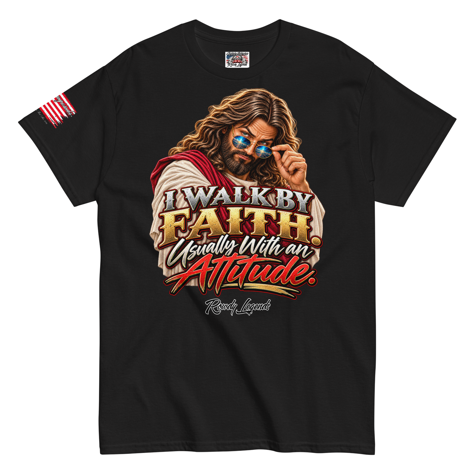 Rowdy Legends "Walk By Faith" Unisex Classic Tee - Image 11