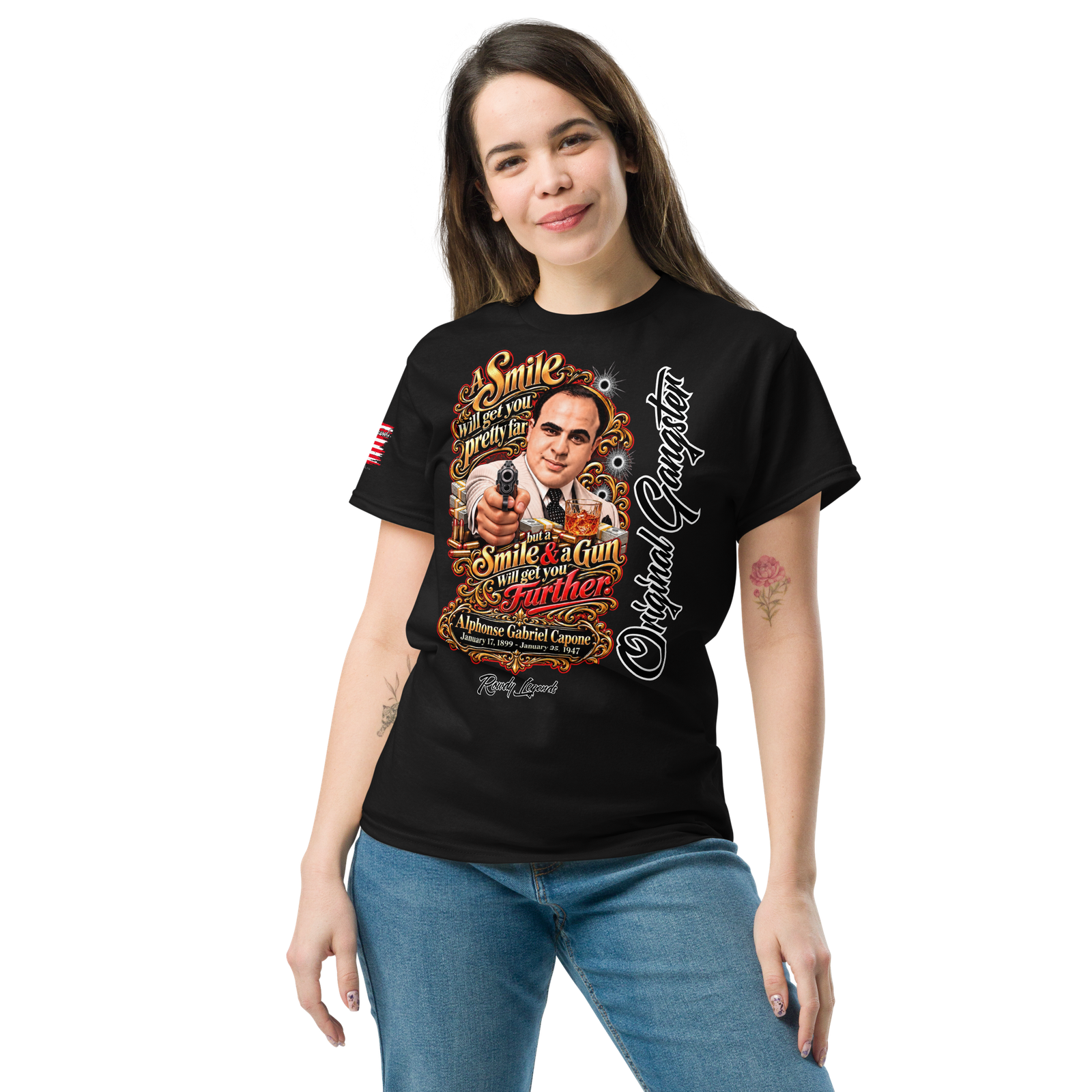 Rowdy Legends "Al Capone" Unisex Classic Tee - Image 10