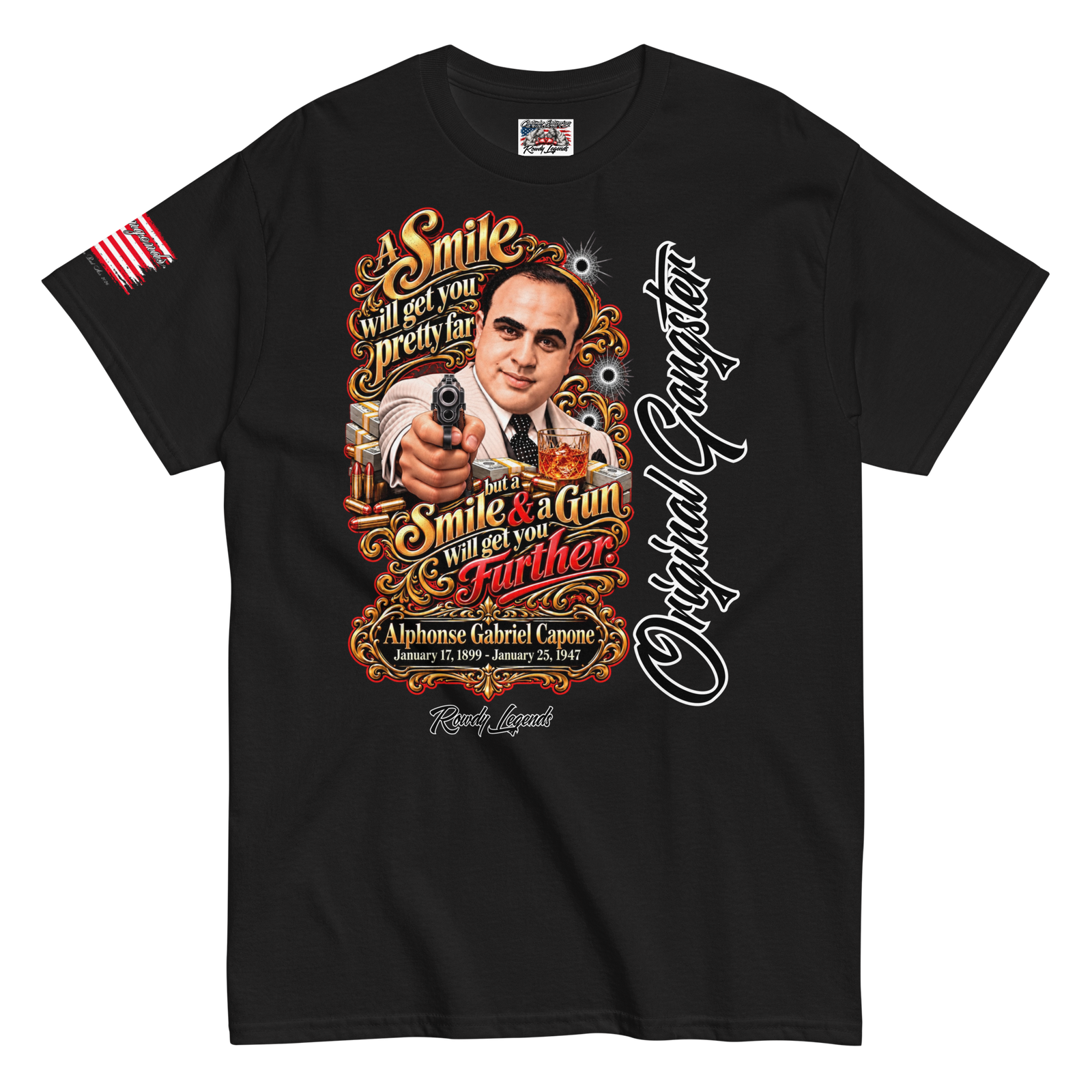 Rowdy Legends "Al Capone" Unisex Classic Tee - Image 11