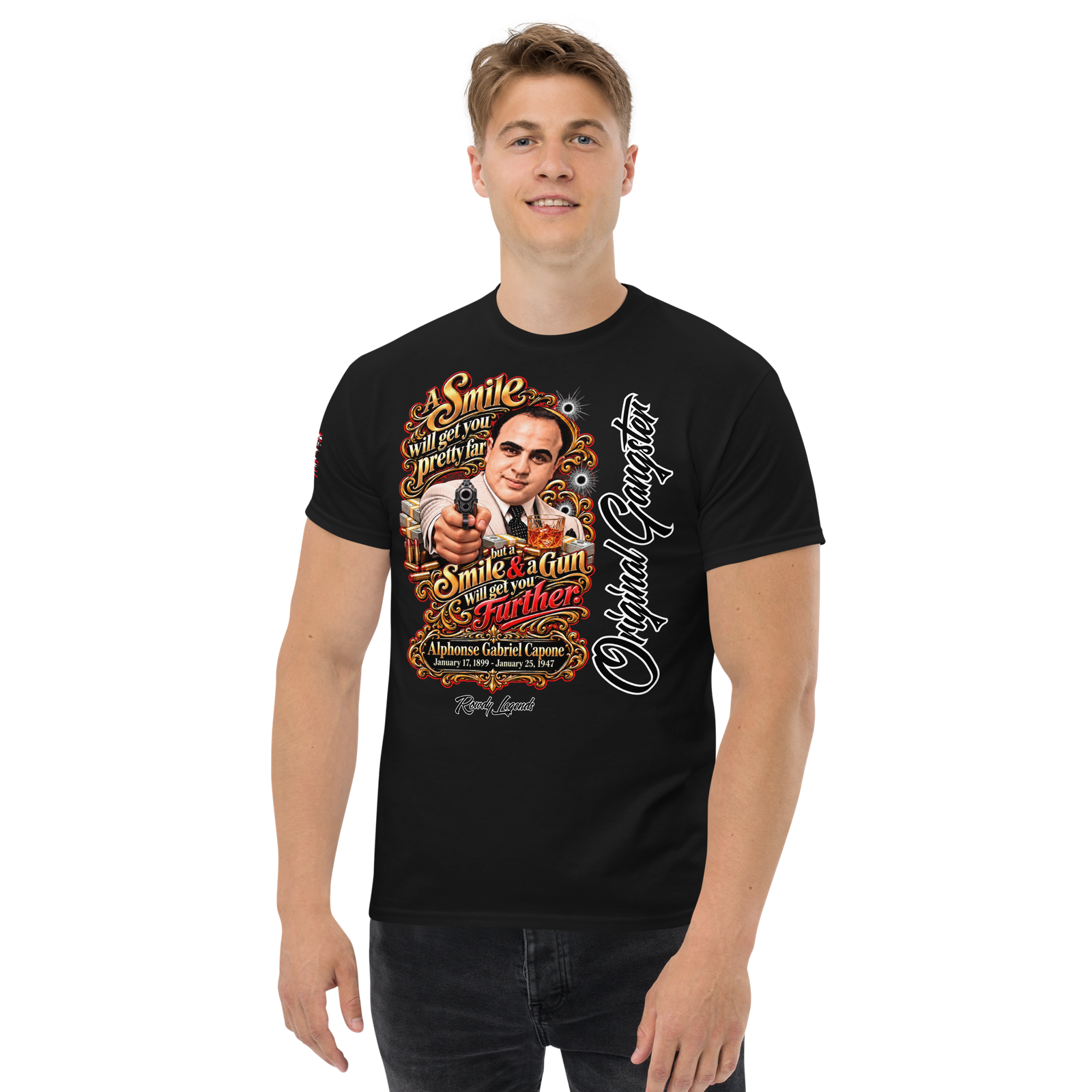 Rowdy Legends "Al Capone" Unisex Classic Tee - Image 12