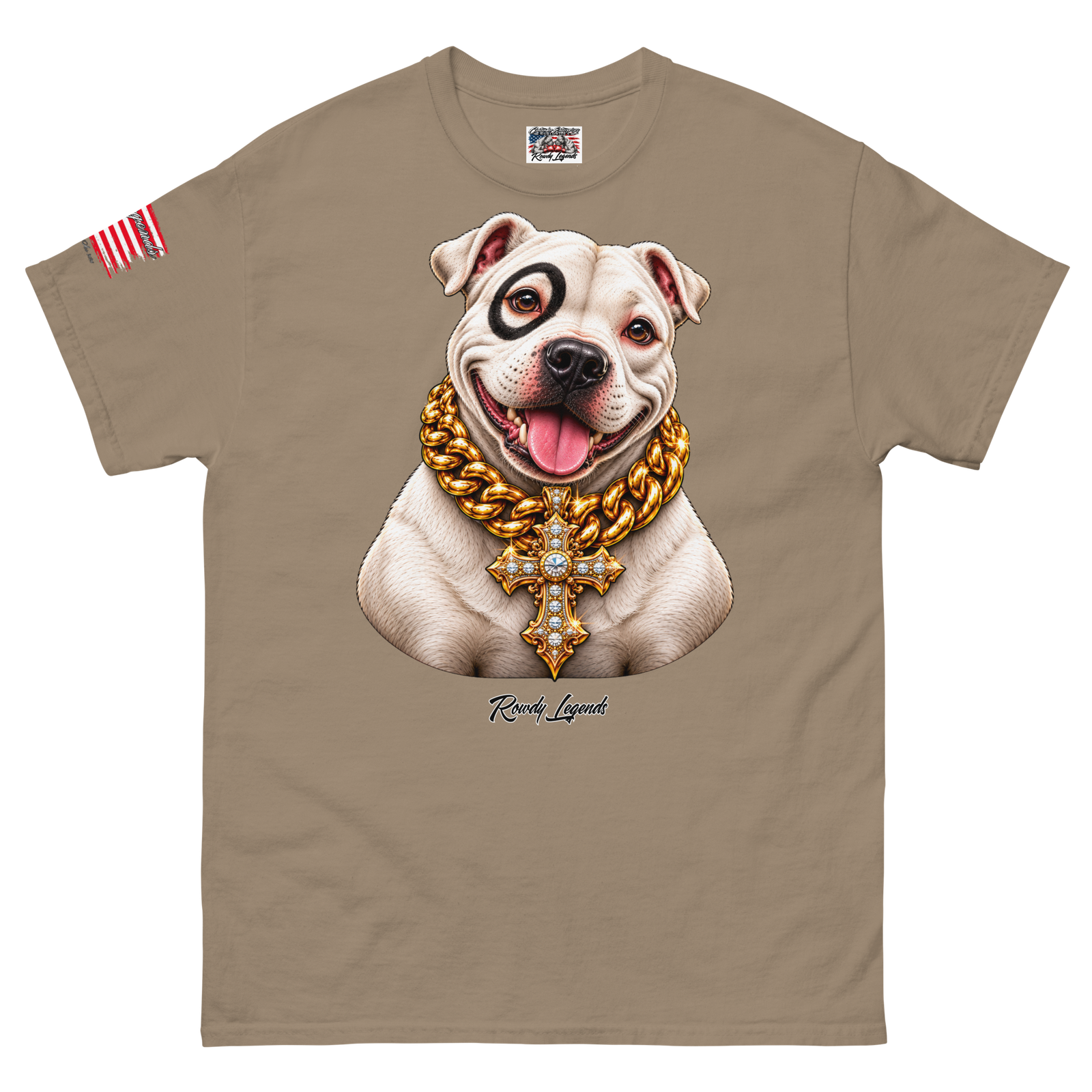Rowdy Legends "White Pit Bull" Unisex Tee