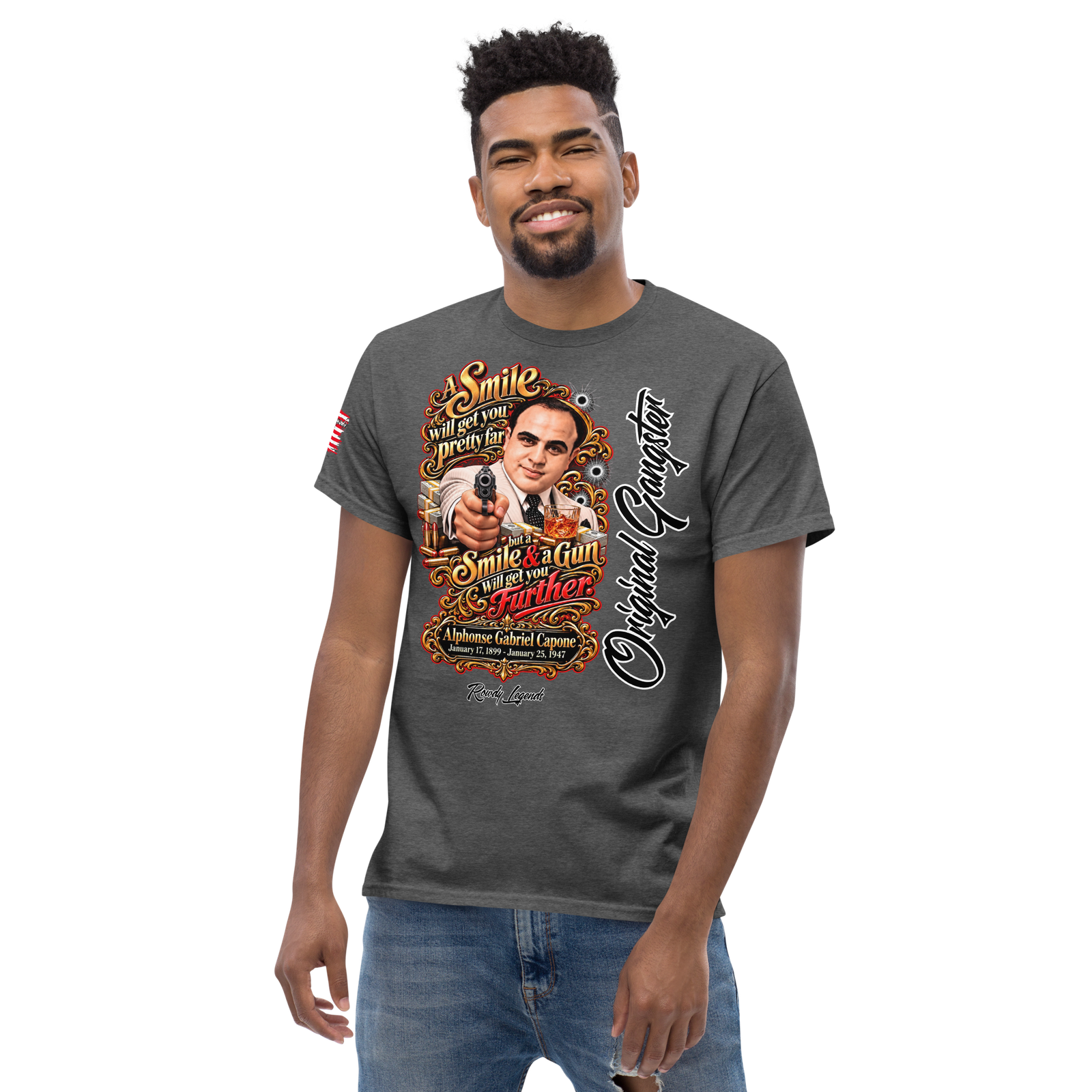 Rowdy Legends "Al Capone" Unisex Classic Tee - Image 37
