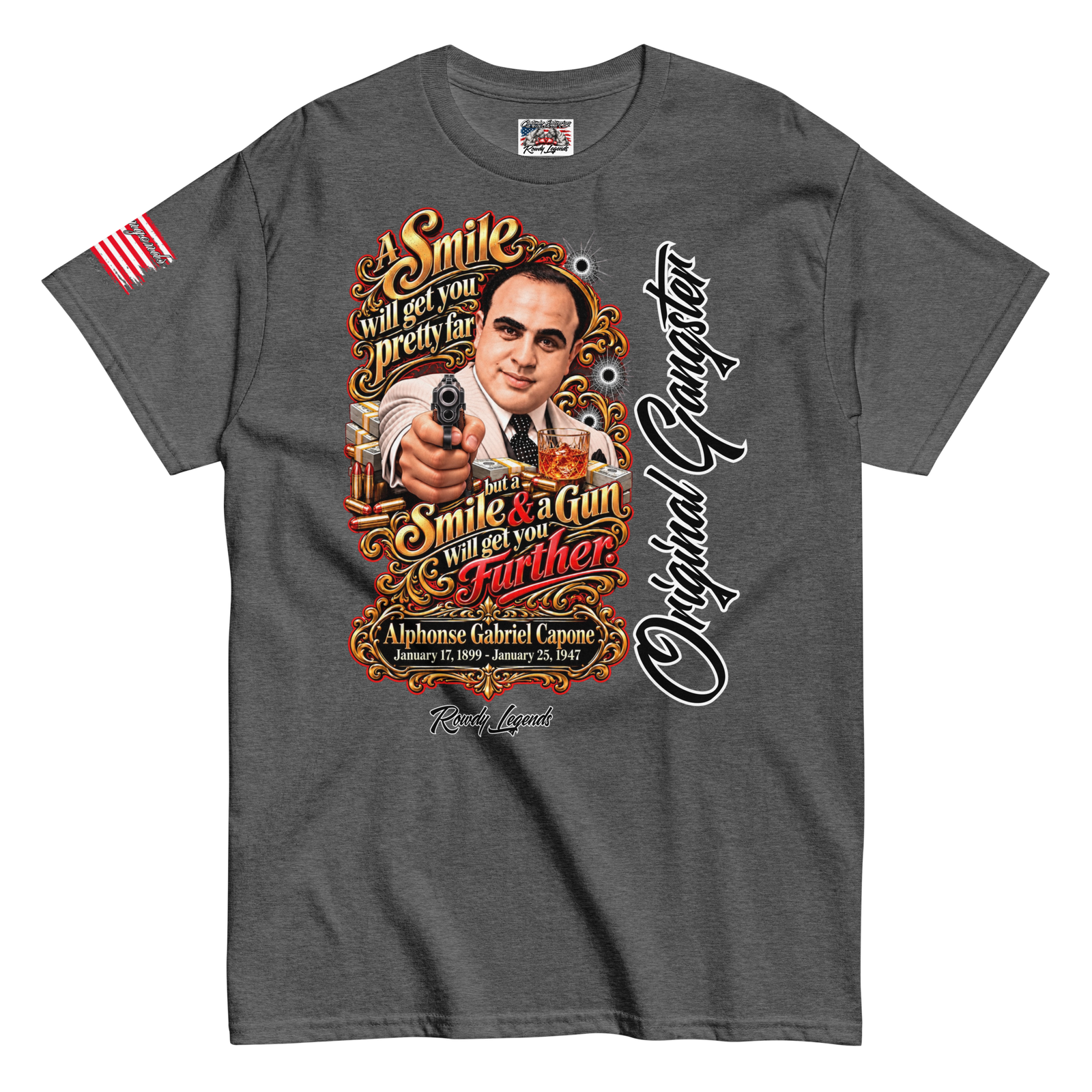 Rowdy Legends "Al Capone" Unisex Classic Tee - Image 35