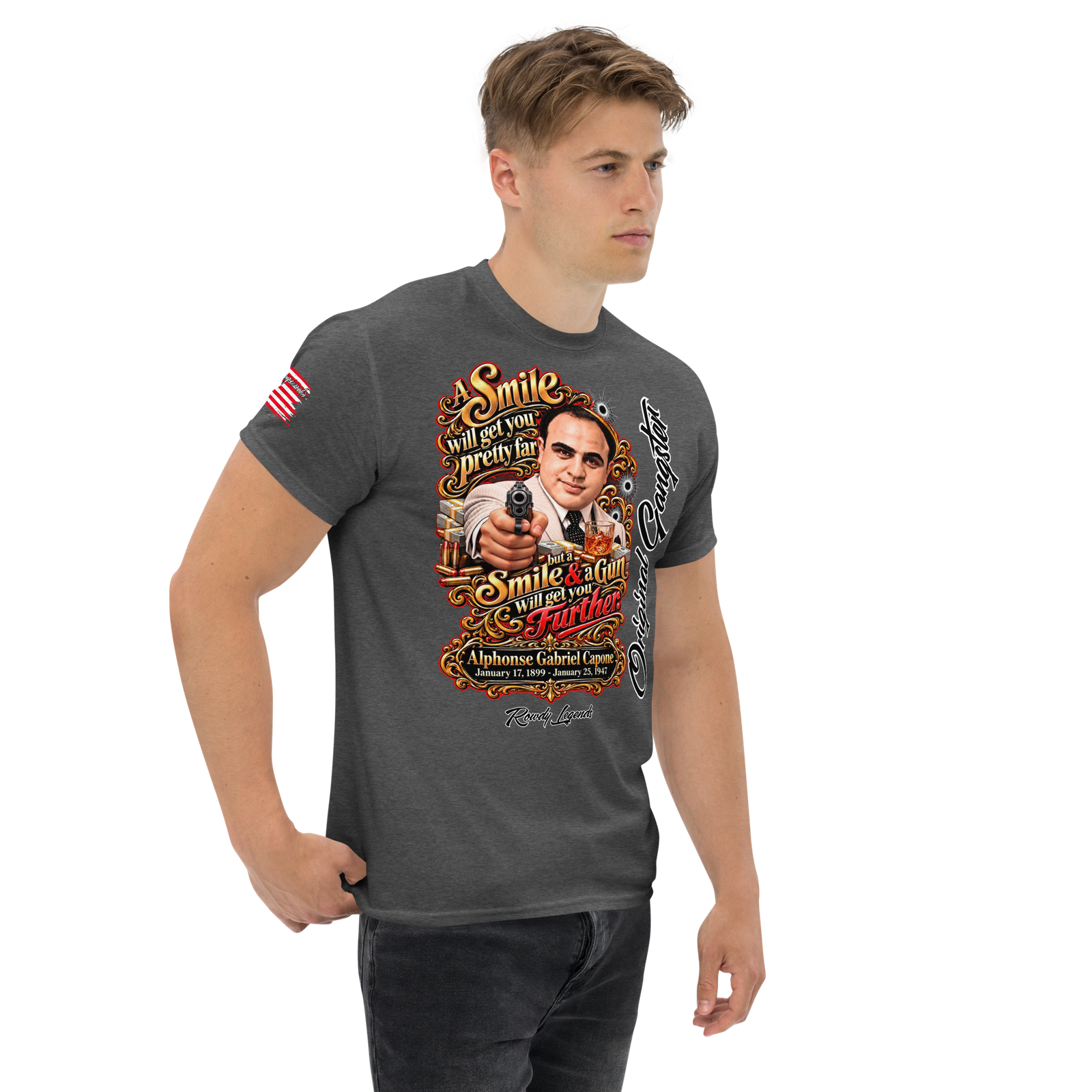 Rowdy Legends "Al Capone" Unisex Classic Tee - Image 26