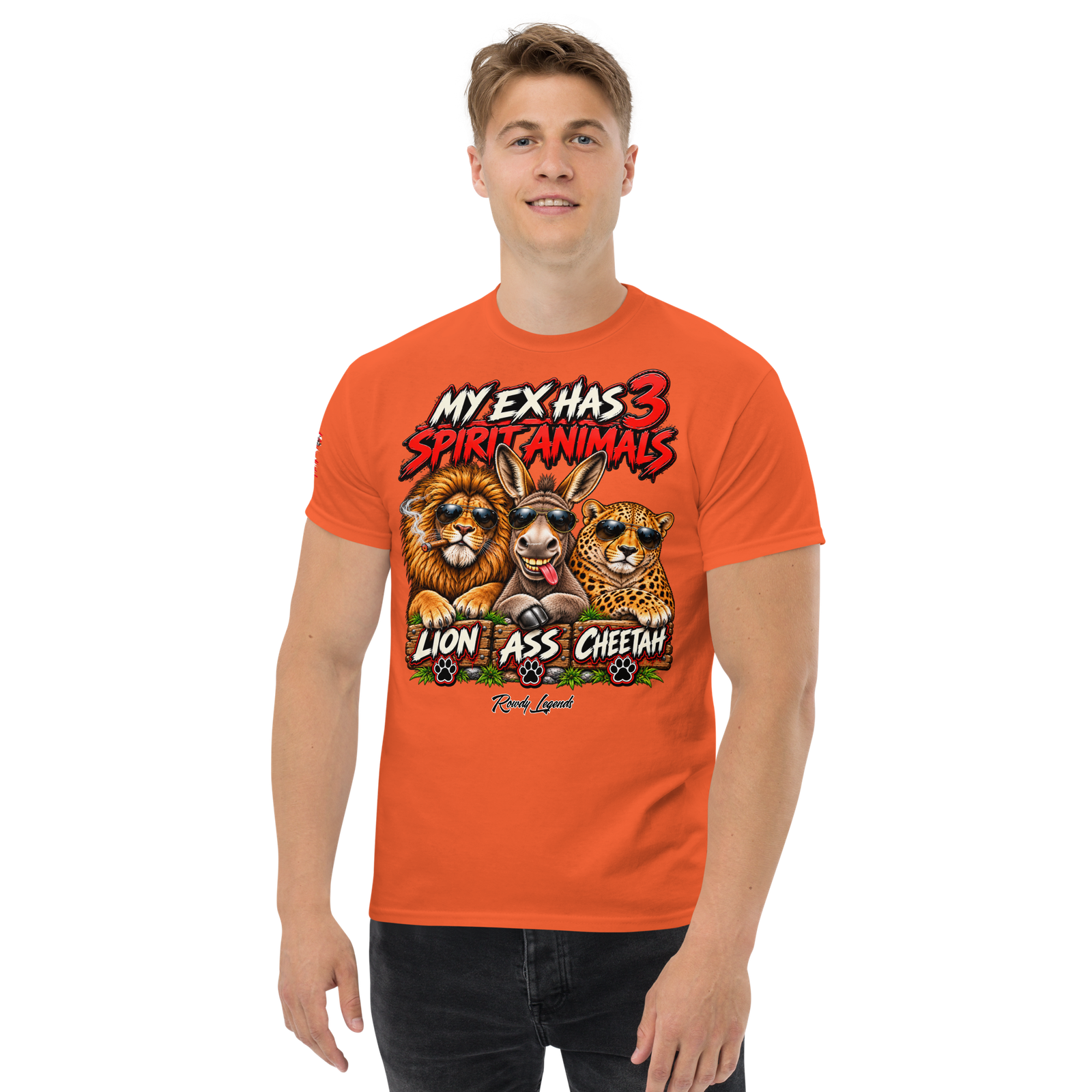 Rowdy Legends "My Ex's 3 Animal Spirits" Unisex Classic Tee - Image 60