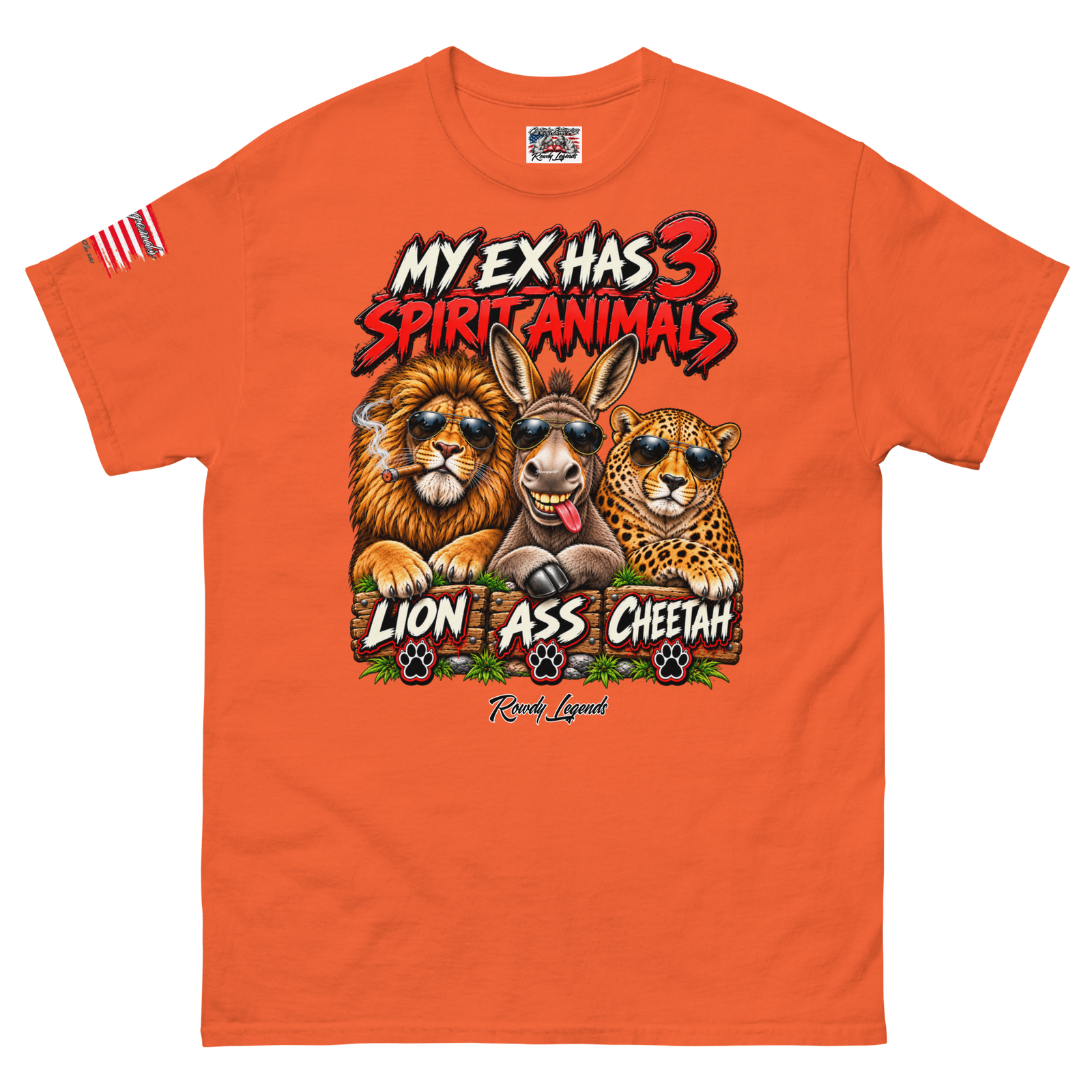 Rowdy Legends "My Ex's 3 Animal Spirits" Unisex Classic Tee - Image 81