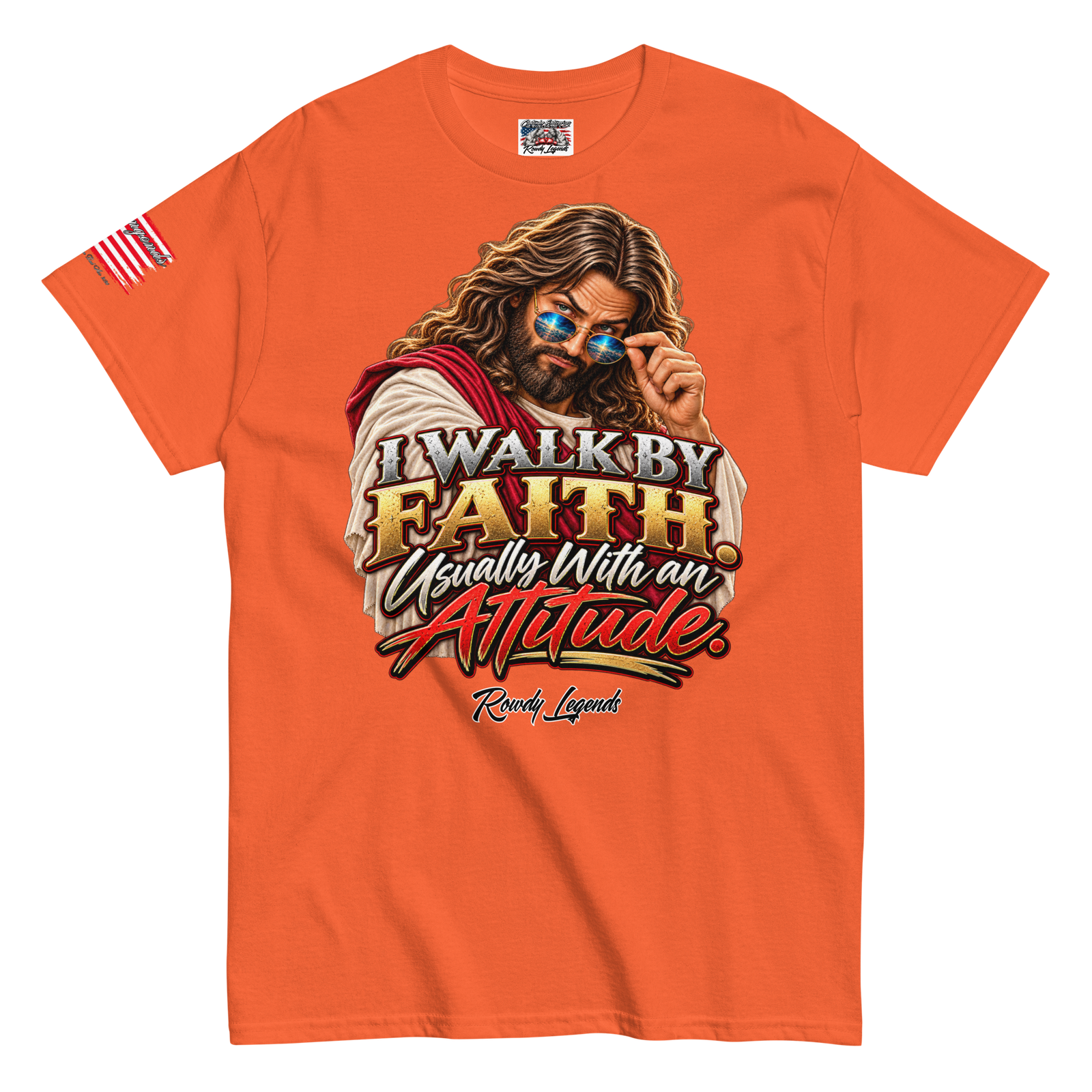 Rowdy Legends "Walk By Faith" Unisex Classic Tee - Image 47