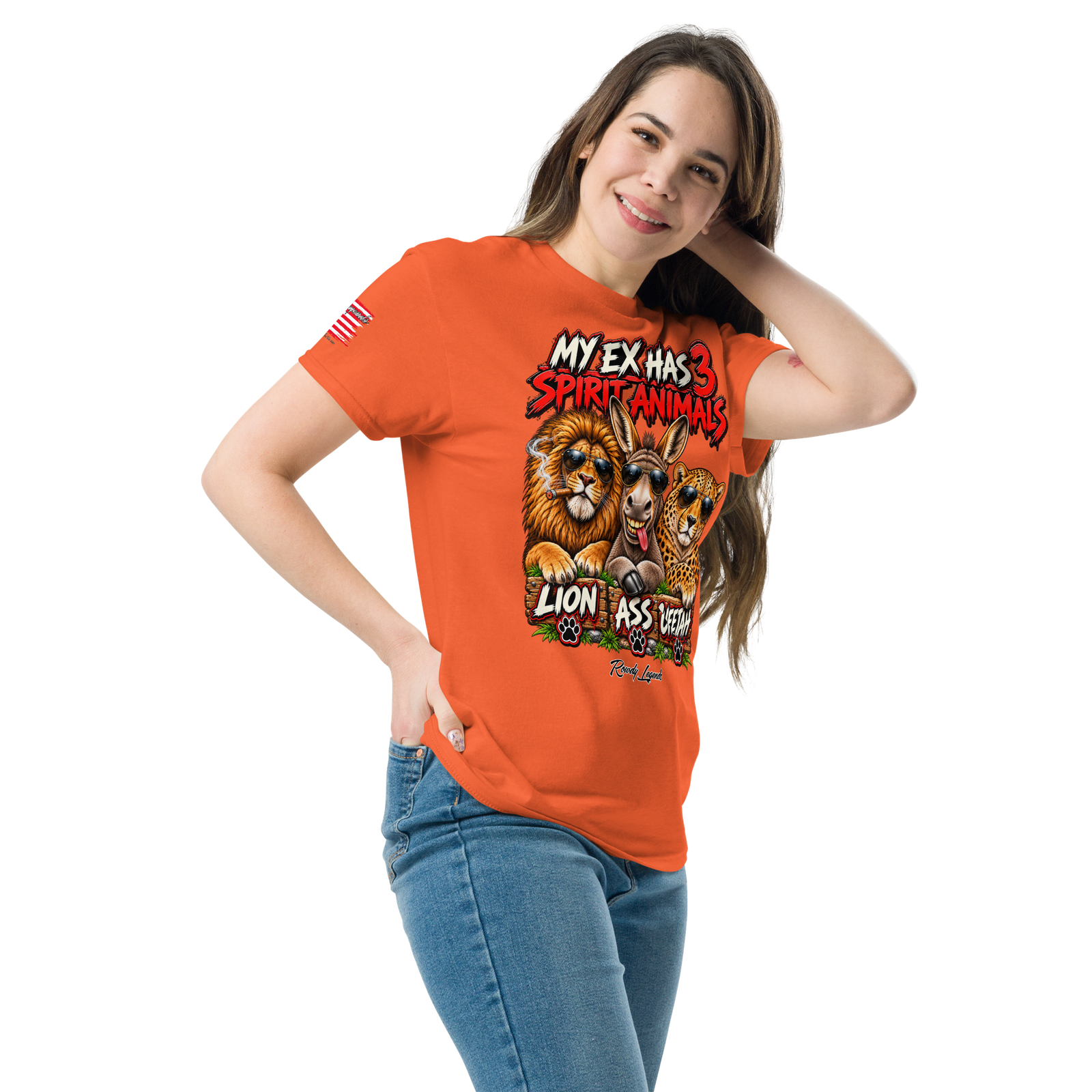 Rowdy Legends "My Ex's 3 Animal Spirits" Unisex Classic Tee - Image 58