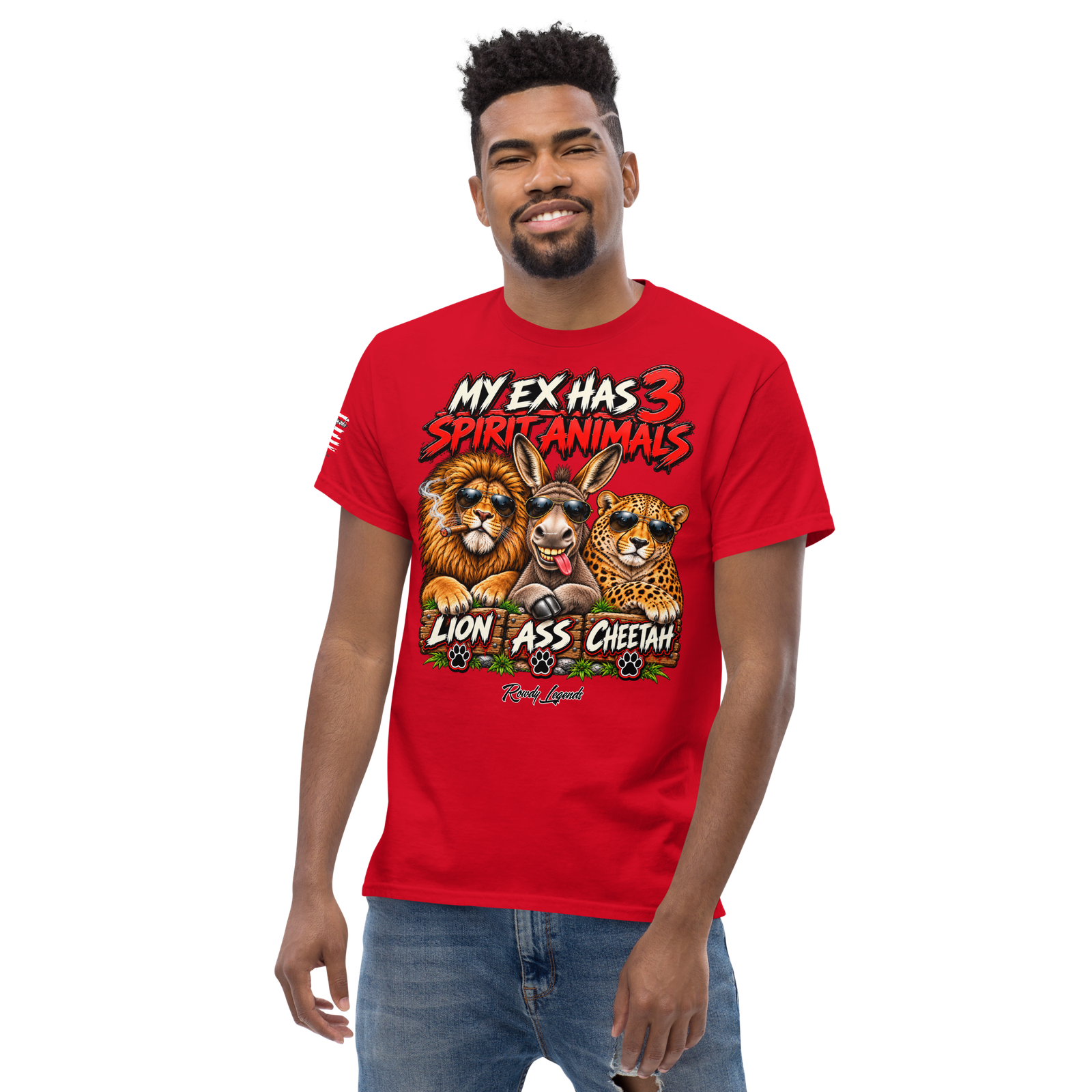 Rowdy Legends "My Ex's 3 Animal Spirits" Unisex Classic Tee - Image 25