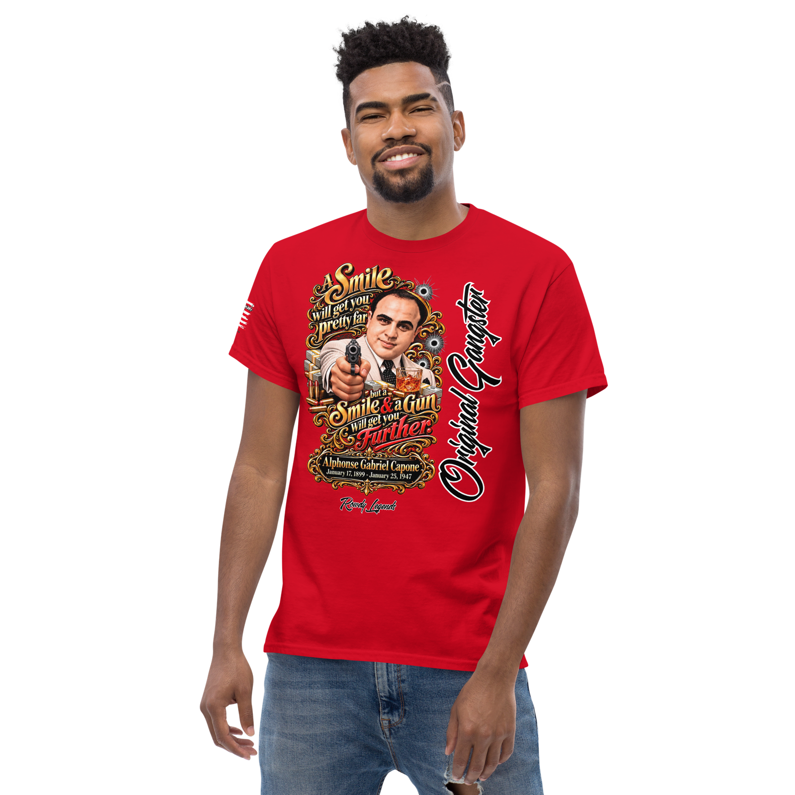 Rowdy Legends "Al Capone" Unisex Classic Tee - Image 25