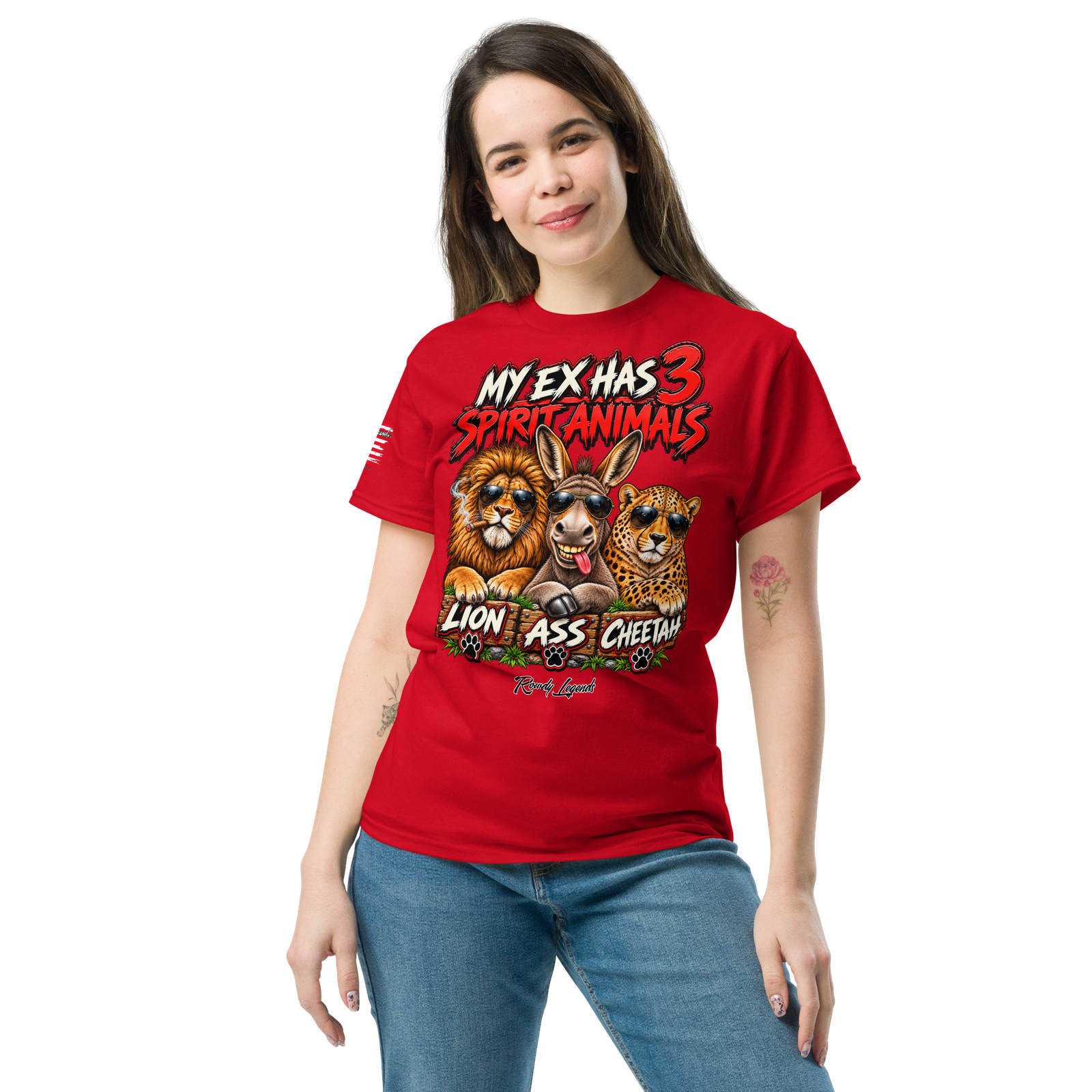 Rowdy Legends "My Ex's 3 Animal Spirits" Unisex Classic Tee - Image 23
