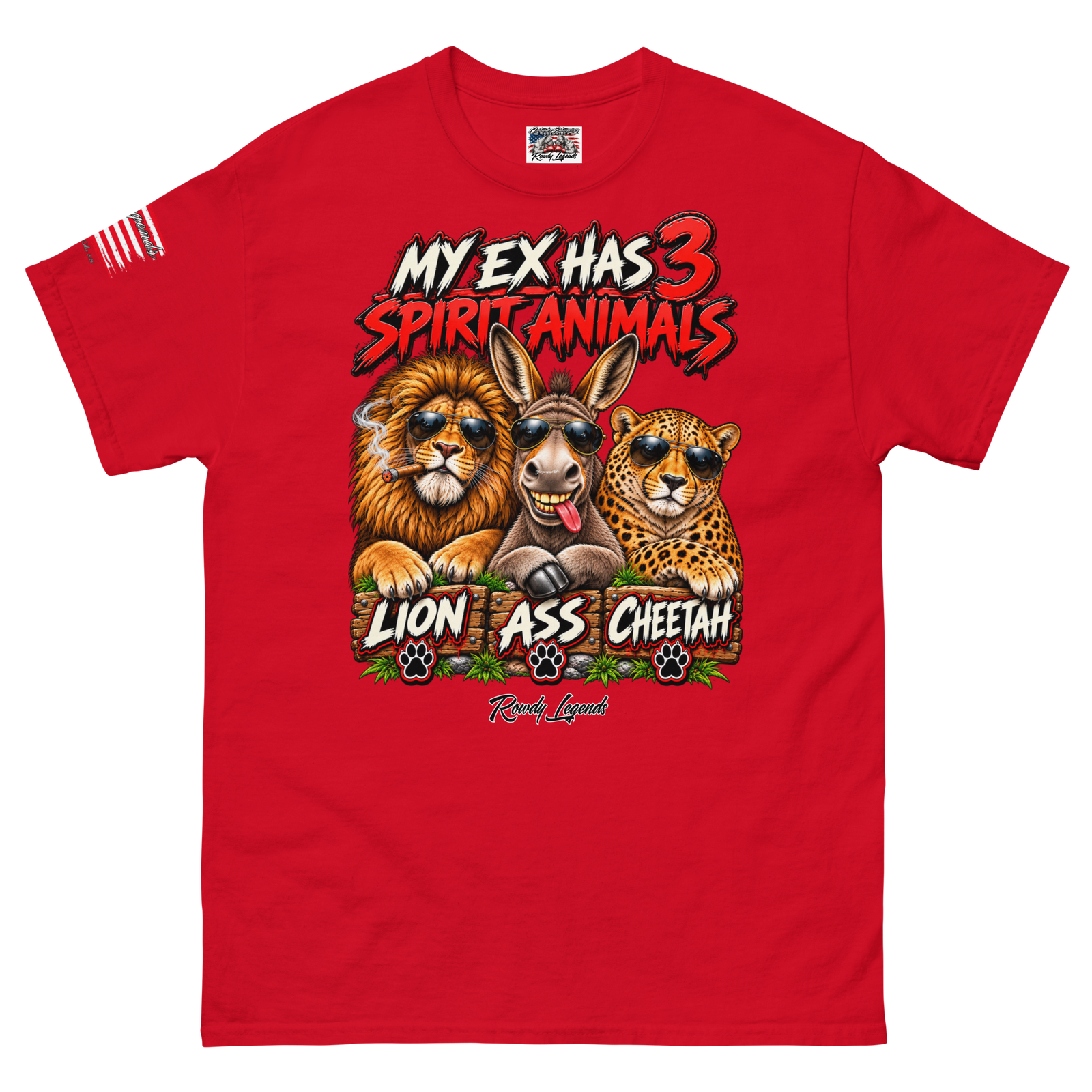 Rowdy Legends "My Ex's 3 Animal Spirits" Unisex Classic Tee - Image 75