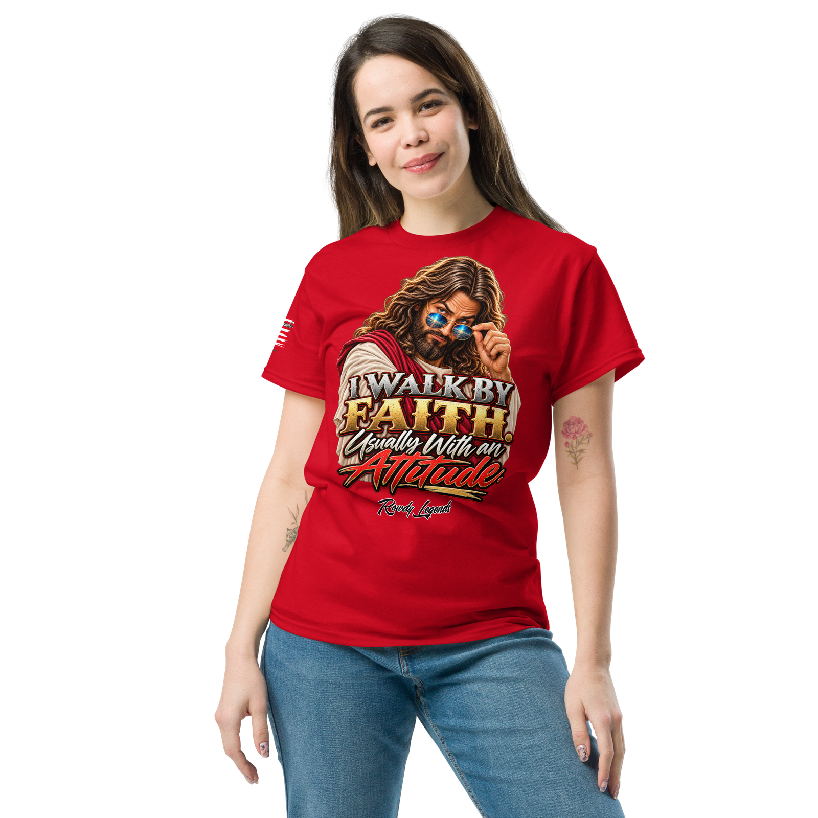 Rowdy Legends "Walk By Faith" Unisex Classic Tee - Image 22
