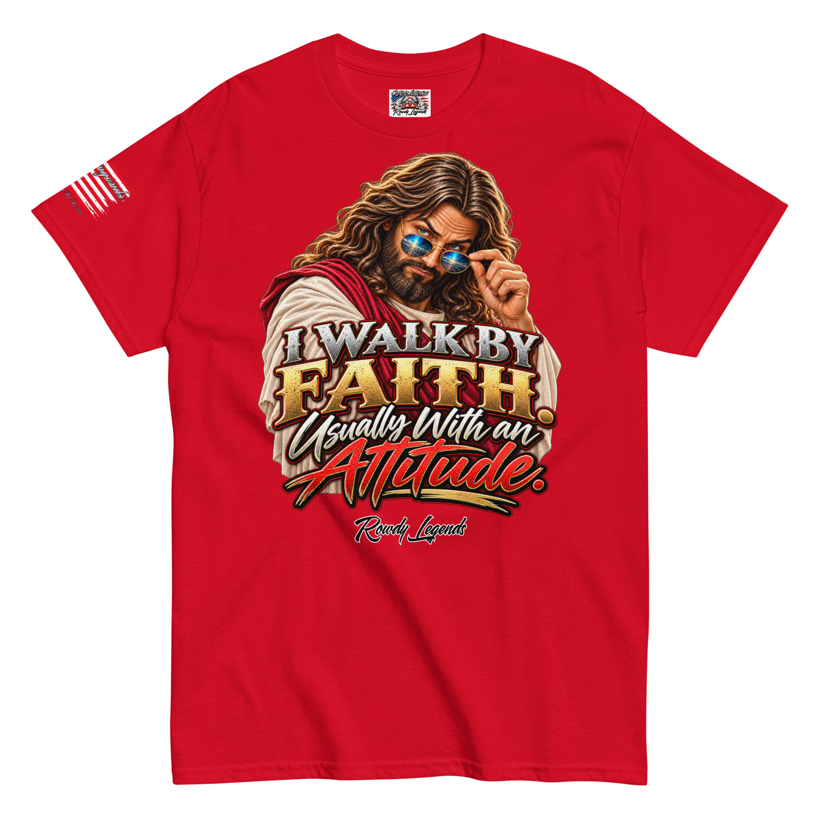 Rowdy Legends "Walk By Faith" Unisex Classic Tee - Image 23