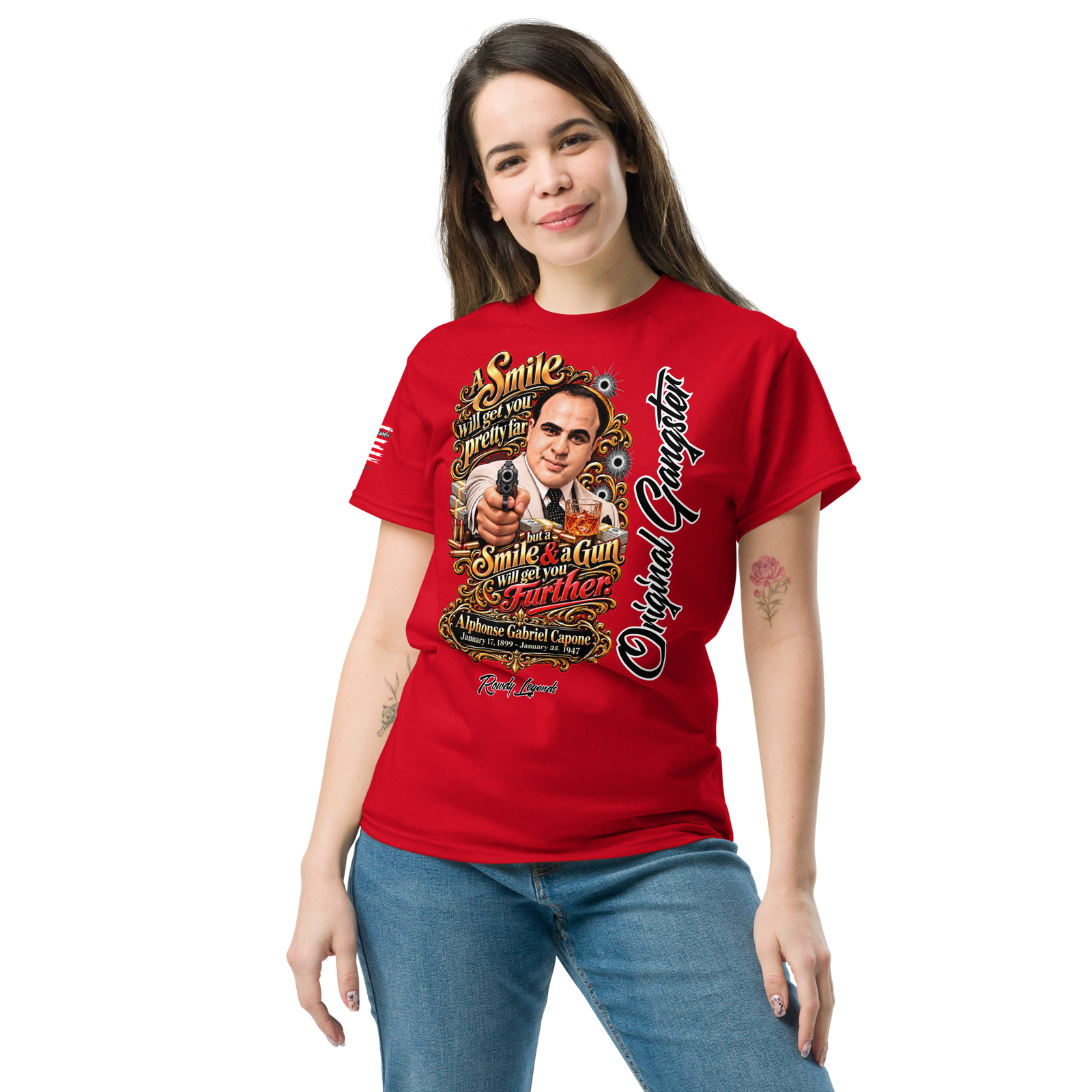 Rowdy Legends "Al Capone" Unisex Classic Tee - Image 22