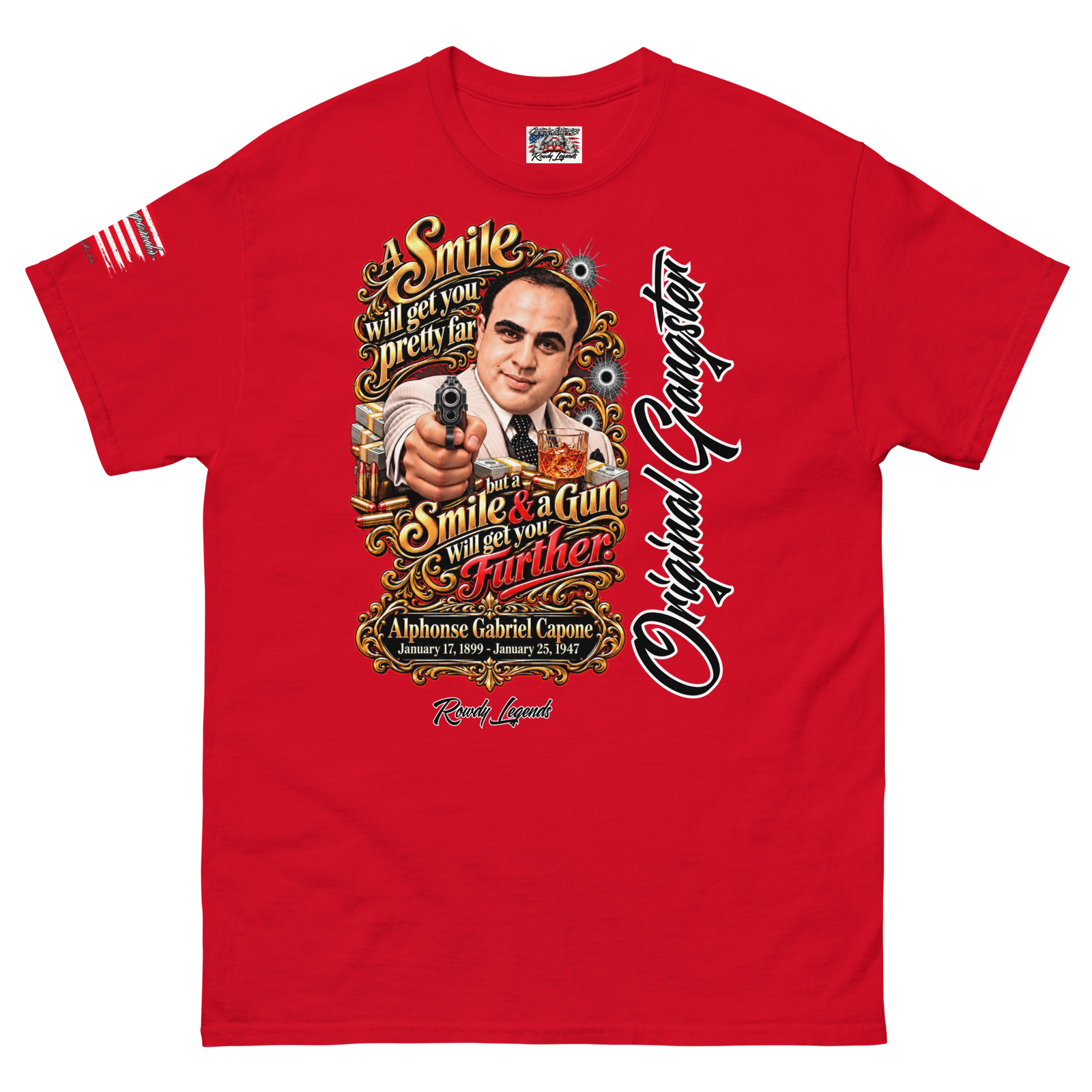 Rowdy Legends "Al Capone" Unisex Classic Tee - Image 38