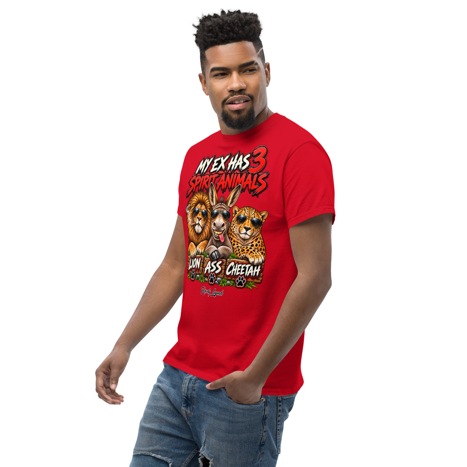 Rowdy Legends "My Ex's 3 Animal Spirits" Unisex Classic Tee - Image 19