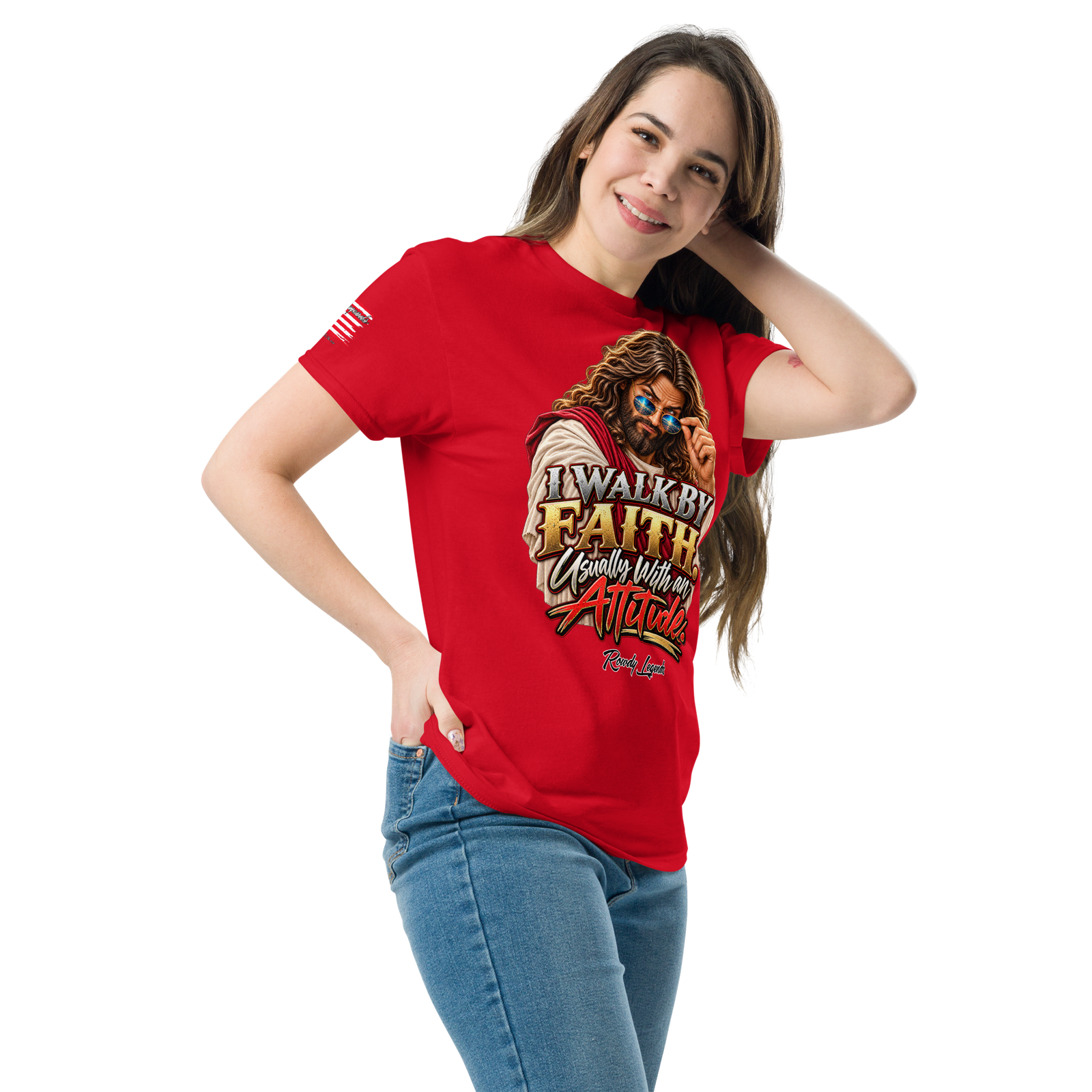 Rowdy Legends "Walk By Faith" Unisex Classic Tee - Image 21