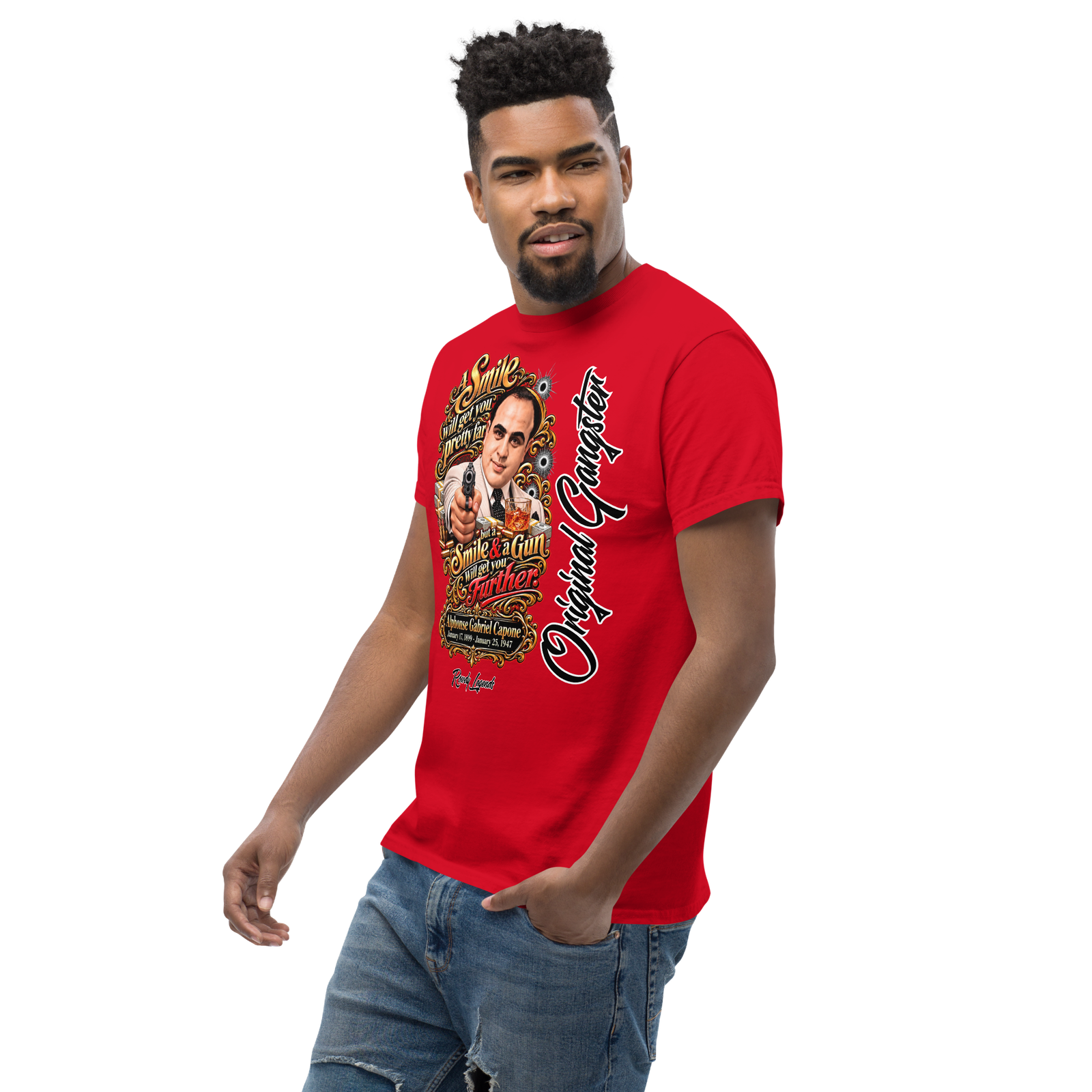 Rowdy Legends "Al Capone" Unisex Classic Tee - Image 19