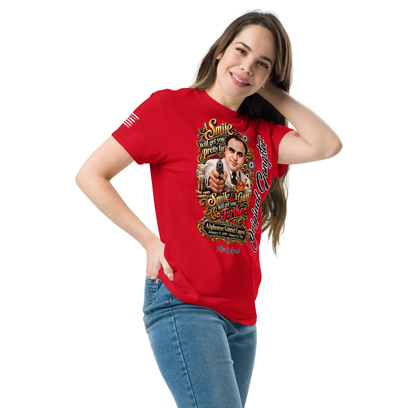 Rowdy Legends "Al Capone" Unisex Classic Tee - Image 21