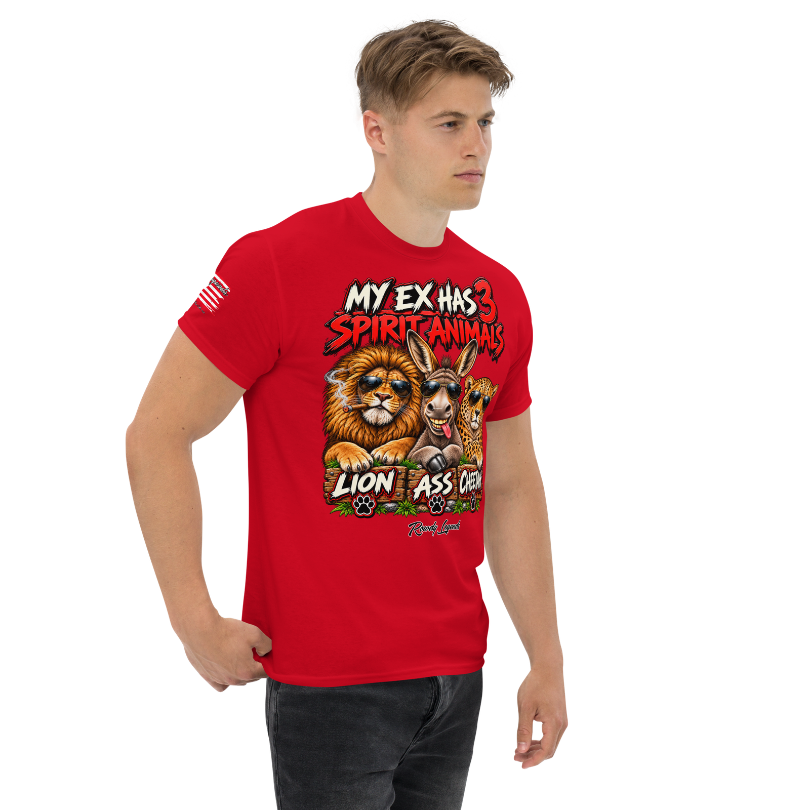 Rowdy Legends "My Ex's 3 Animal Spirits" Unisex Classic Tee - Image 14