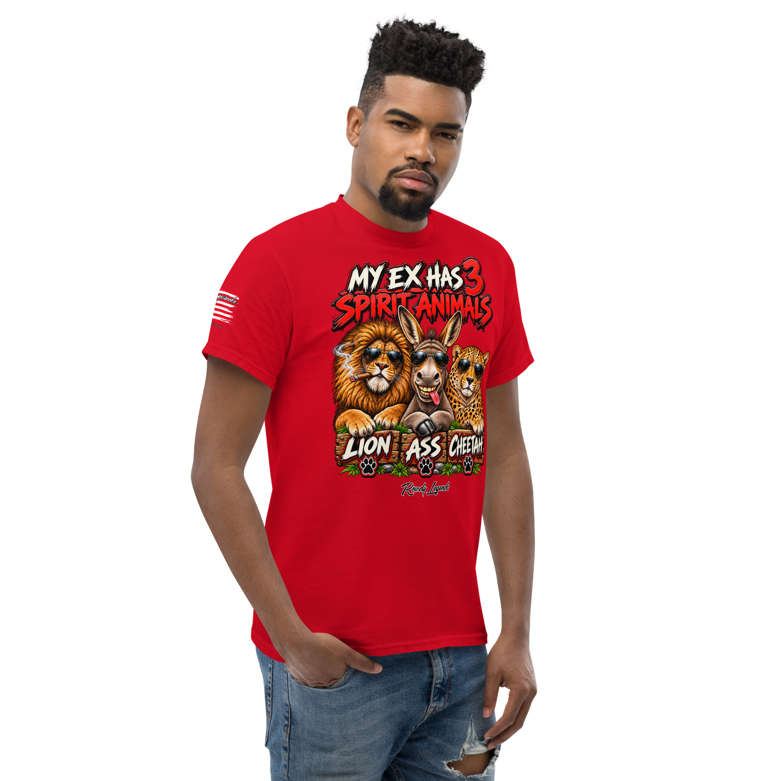 Rowdy Legends "My Ex's 3 Animal Spirits" Unisex Classic Tee - Image 17