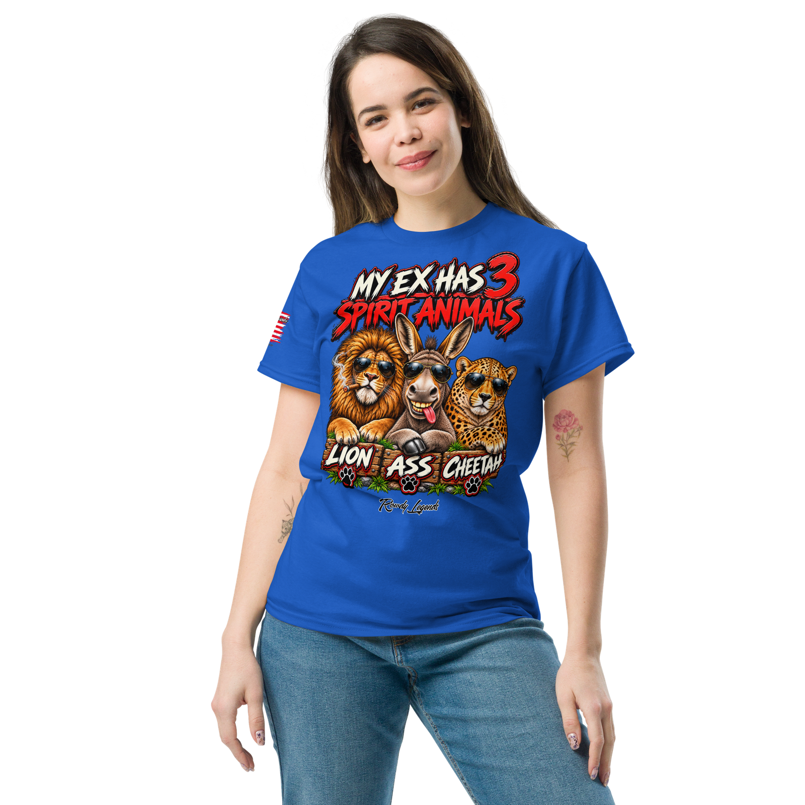 Rowdy Legends "My Ex's 3 Animal Spirits" Unisex Classic Tee - Image 35