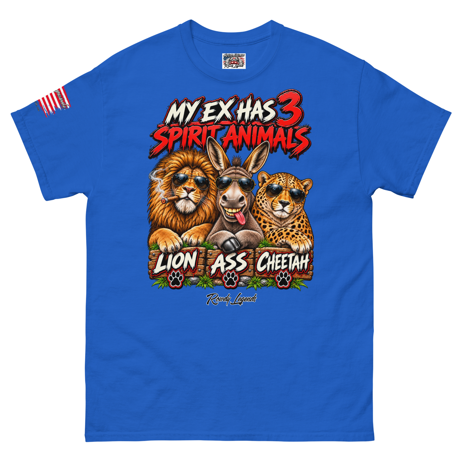 Rowdy Legends "My Ex's 3 Animal Spirits" Unisex Classic Tee - Image 77