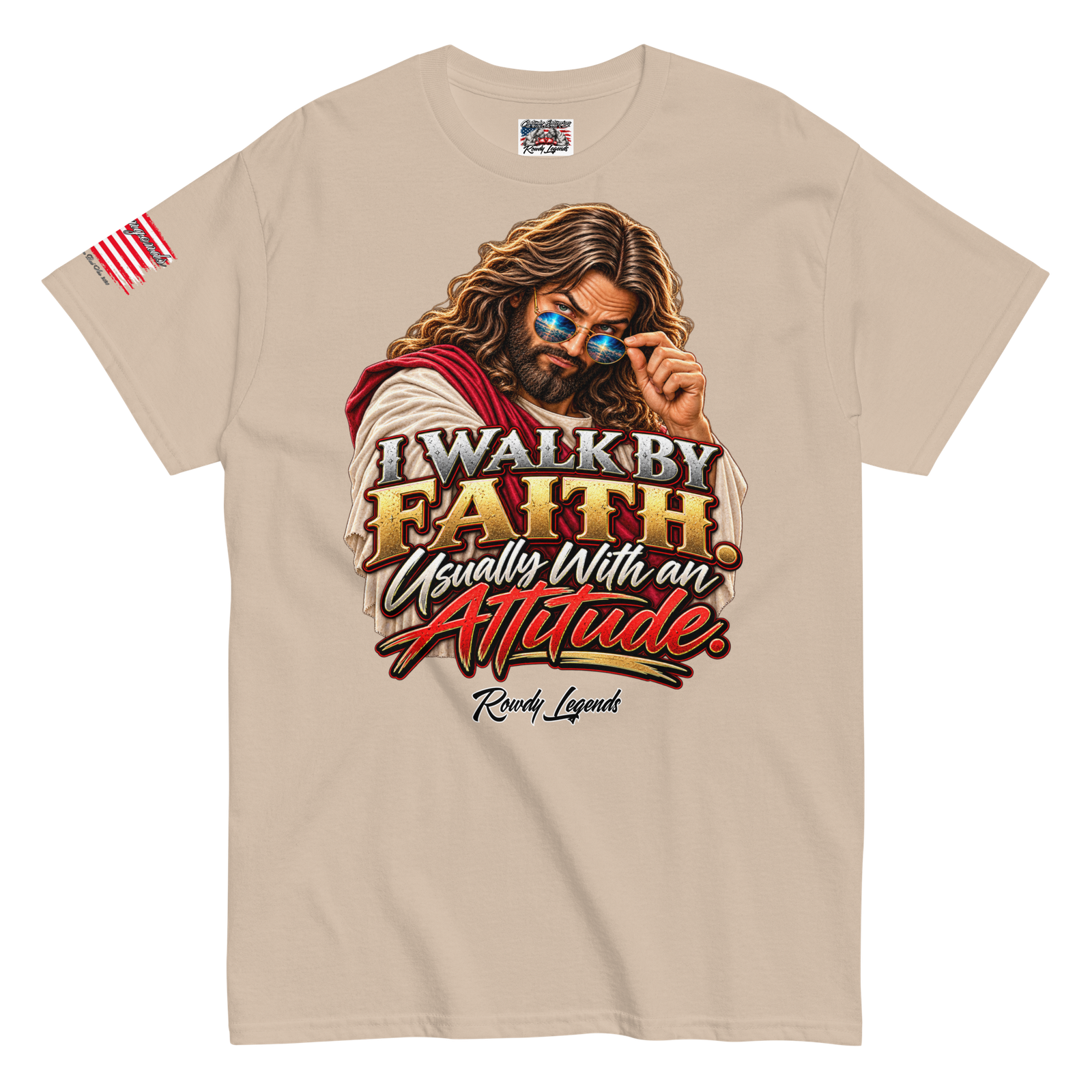 Rowdy Legends "Walk By Faith" Unisex Classic Tee - Image 83